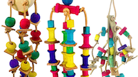 What are the Best selling small and medium leather bird toys?