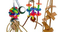 What are awesome leather bird toys?