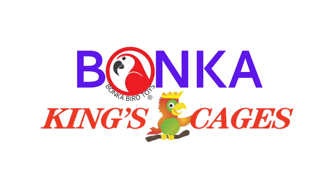 Bonka Bird Toys and King's Cages logo for Backyard Birding enthusiasts.
