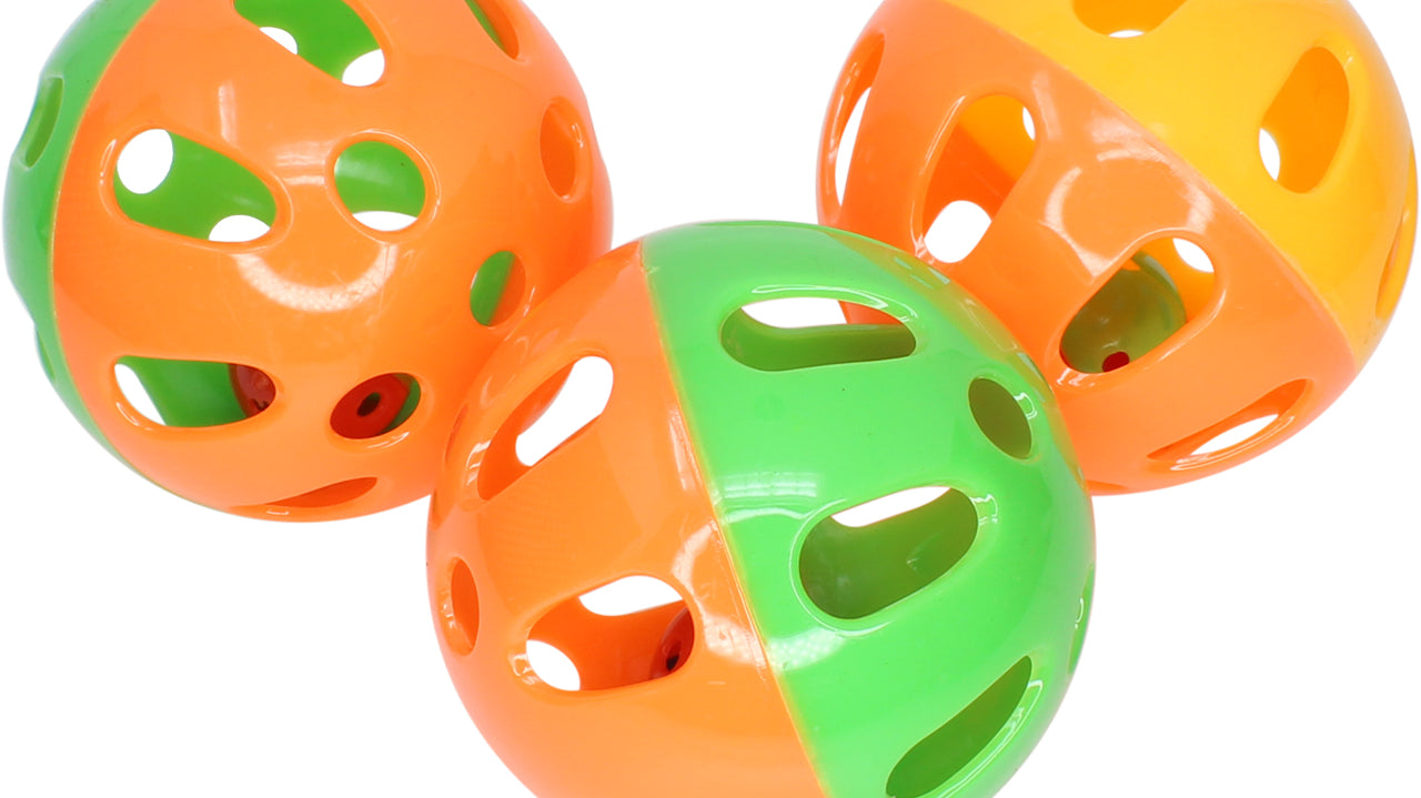 What is the 2032 3Pk Tri Colored Plastic Balls?