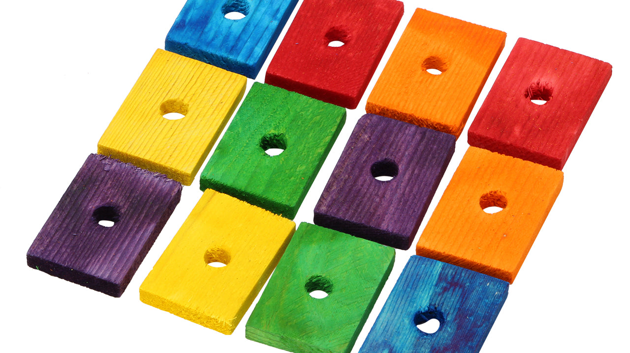 Can I Buy Colored Wooden Square Pieces for Birds?