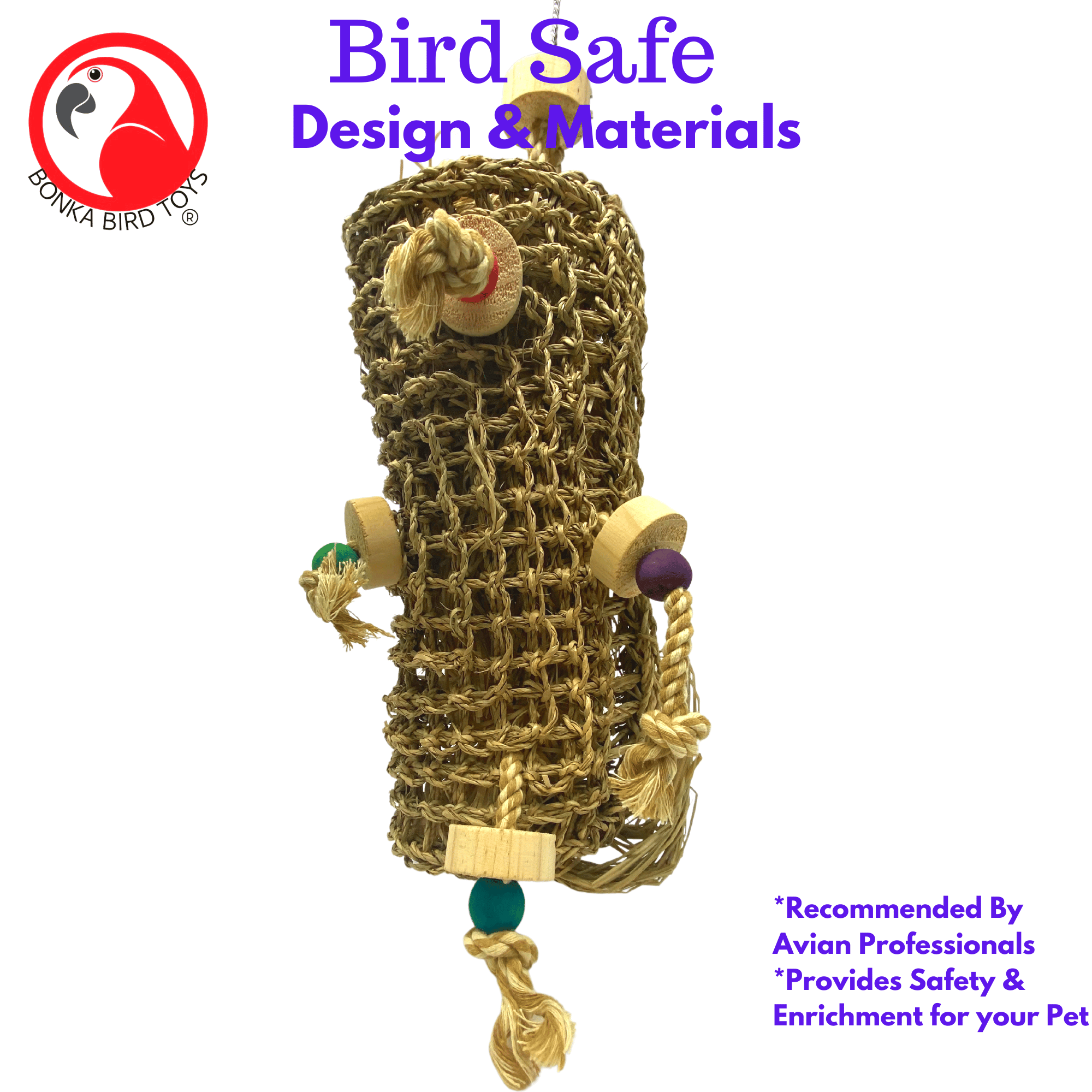 3916 Large Seagrass Log - Bonka Bird Toys
