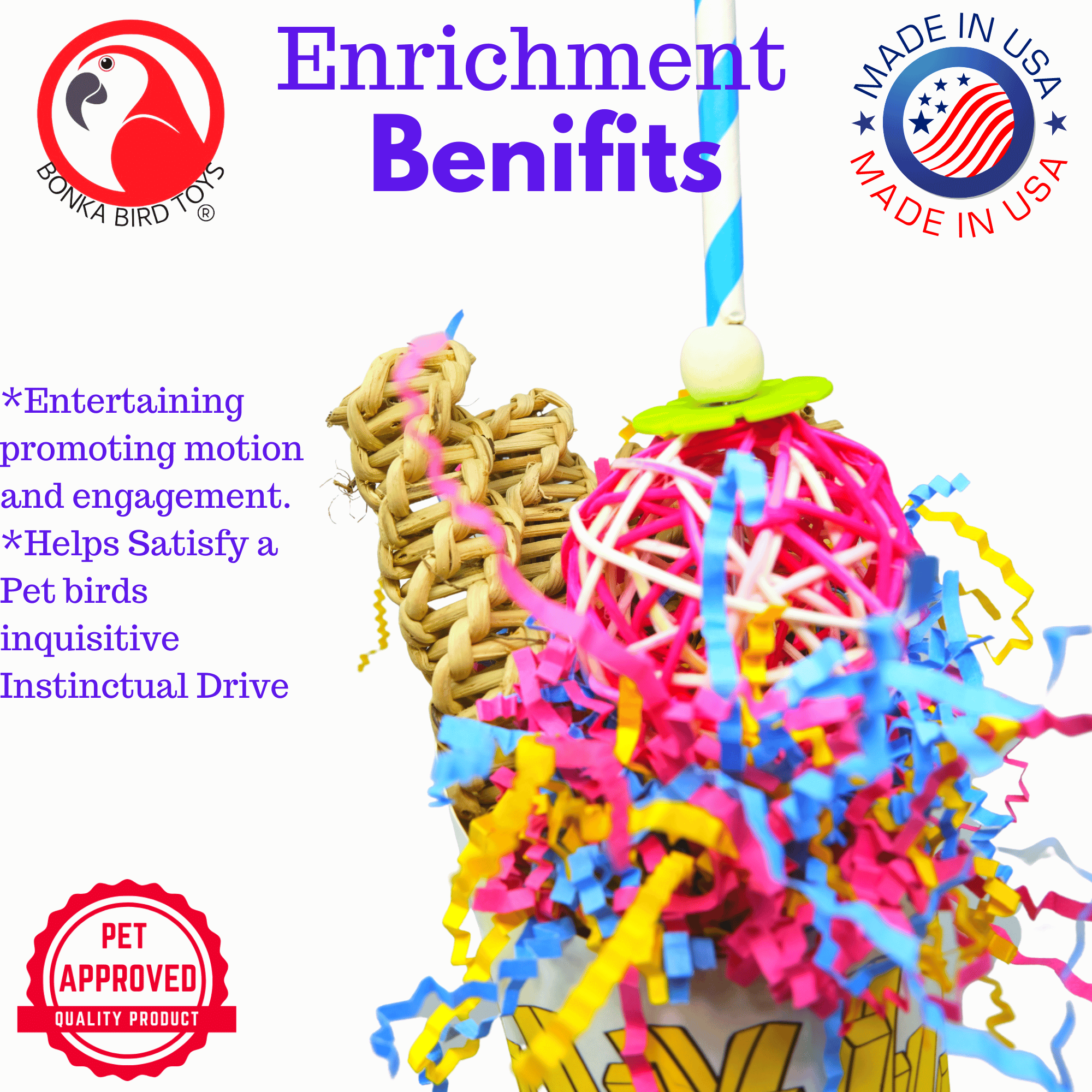 2334 Order Of Fries - Bonka Bird Toys