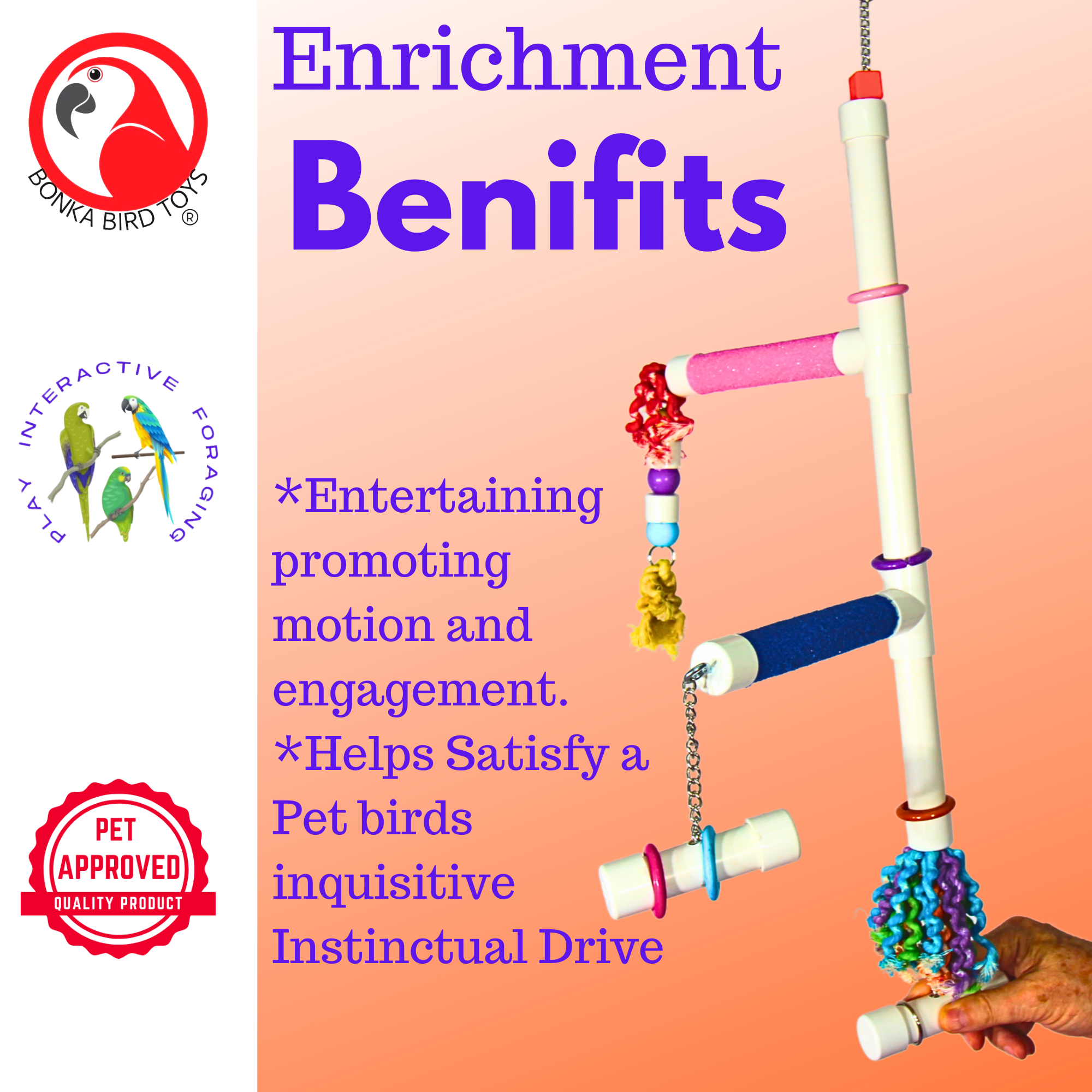 2300 PVC Play Tower - Bonka Bird Toys