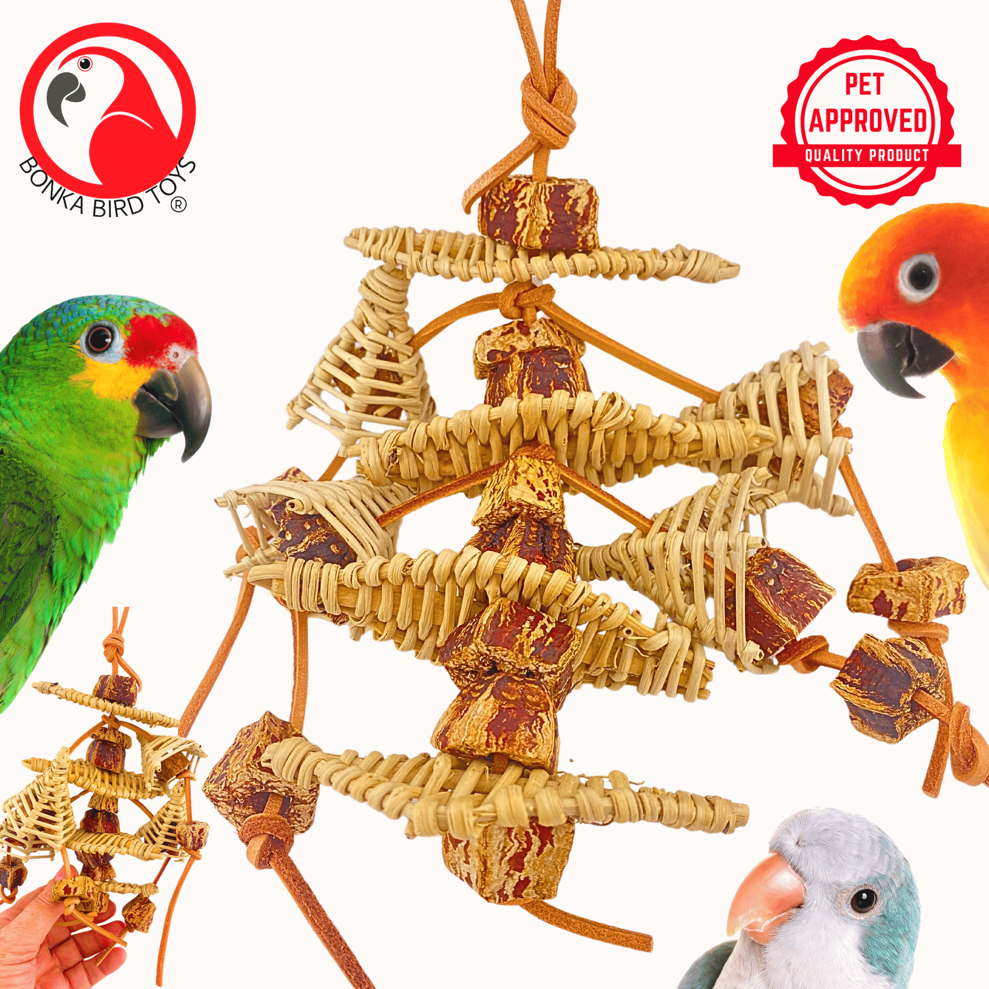 1145 Mahogany Jumble - Bonka Bird Toys
