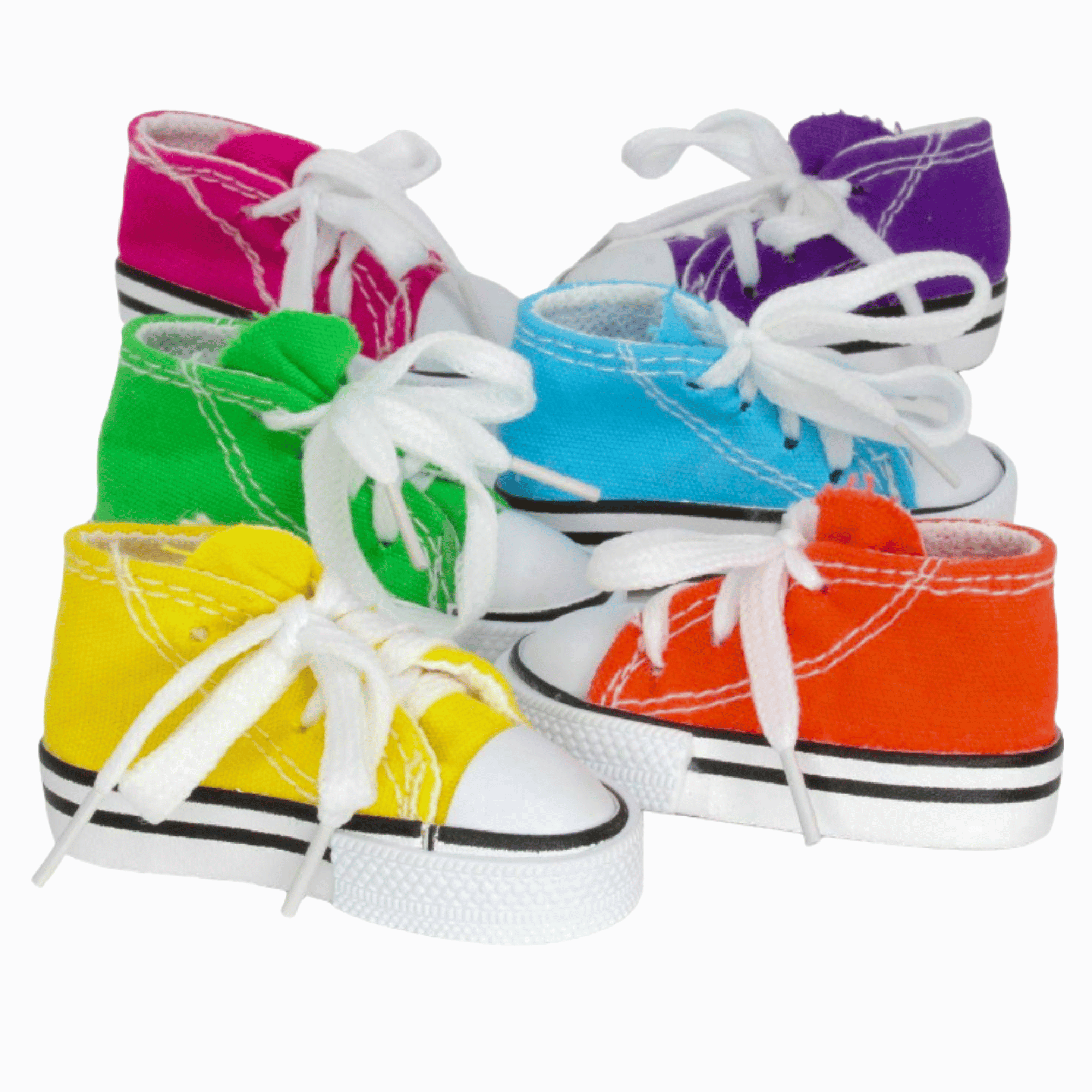 1216 Pack 6 Mini Sneaker Foot Toys - Bonka Bird Toys