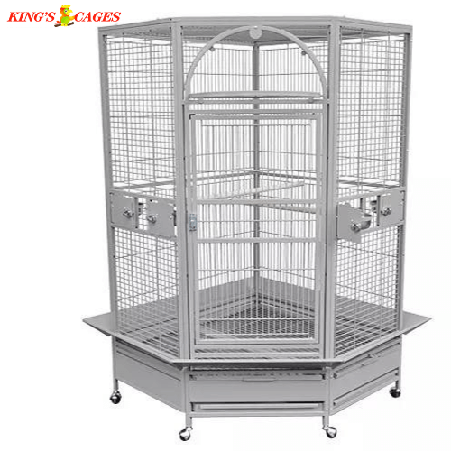 Kings Cages GC 14022 CORNER BIRD CAGE 54X42X72 - Bonka Bird Toys
