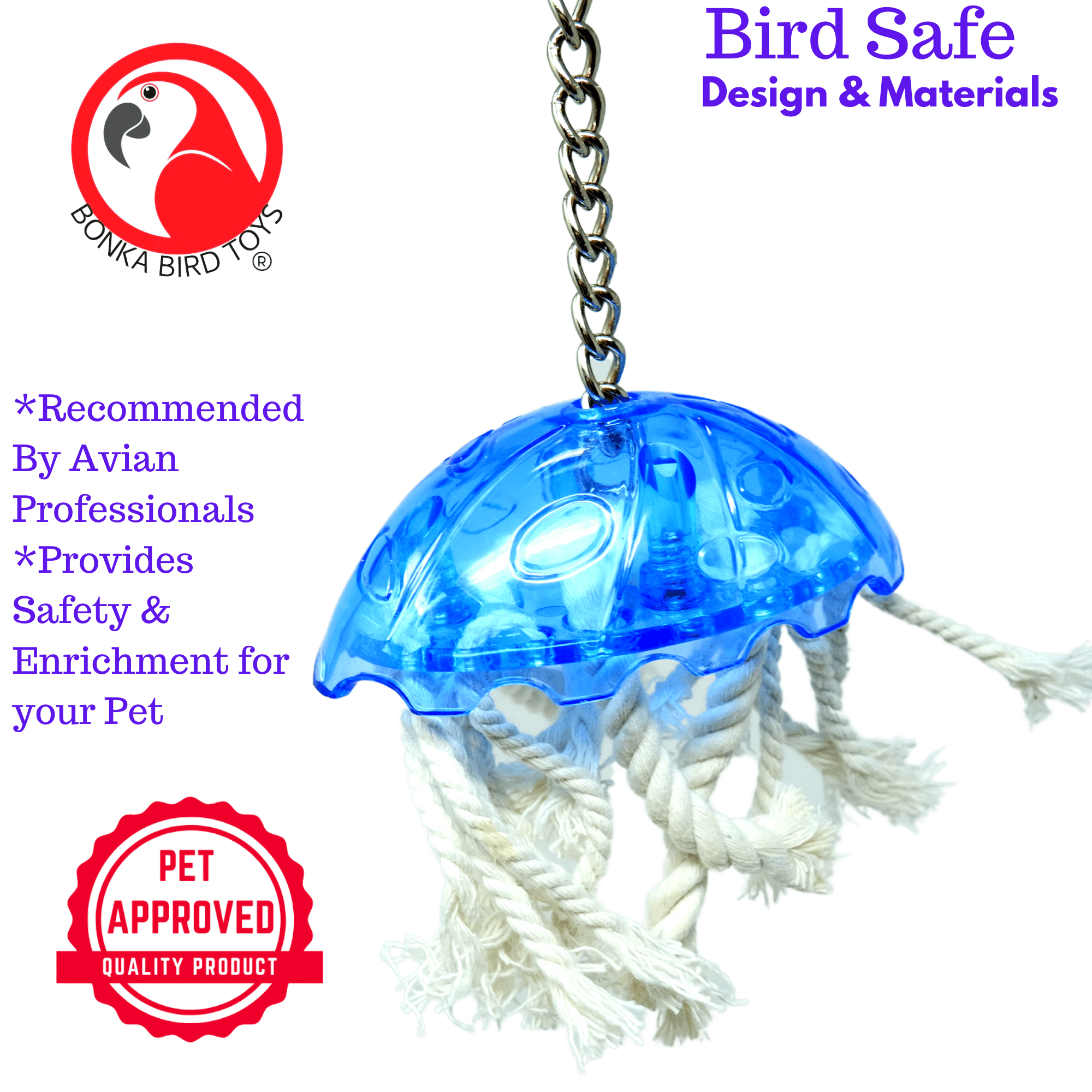 0042 Small Jellyfish - Bonka Bird Toys
