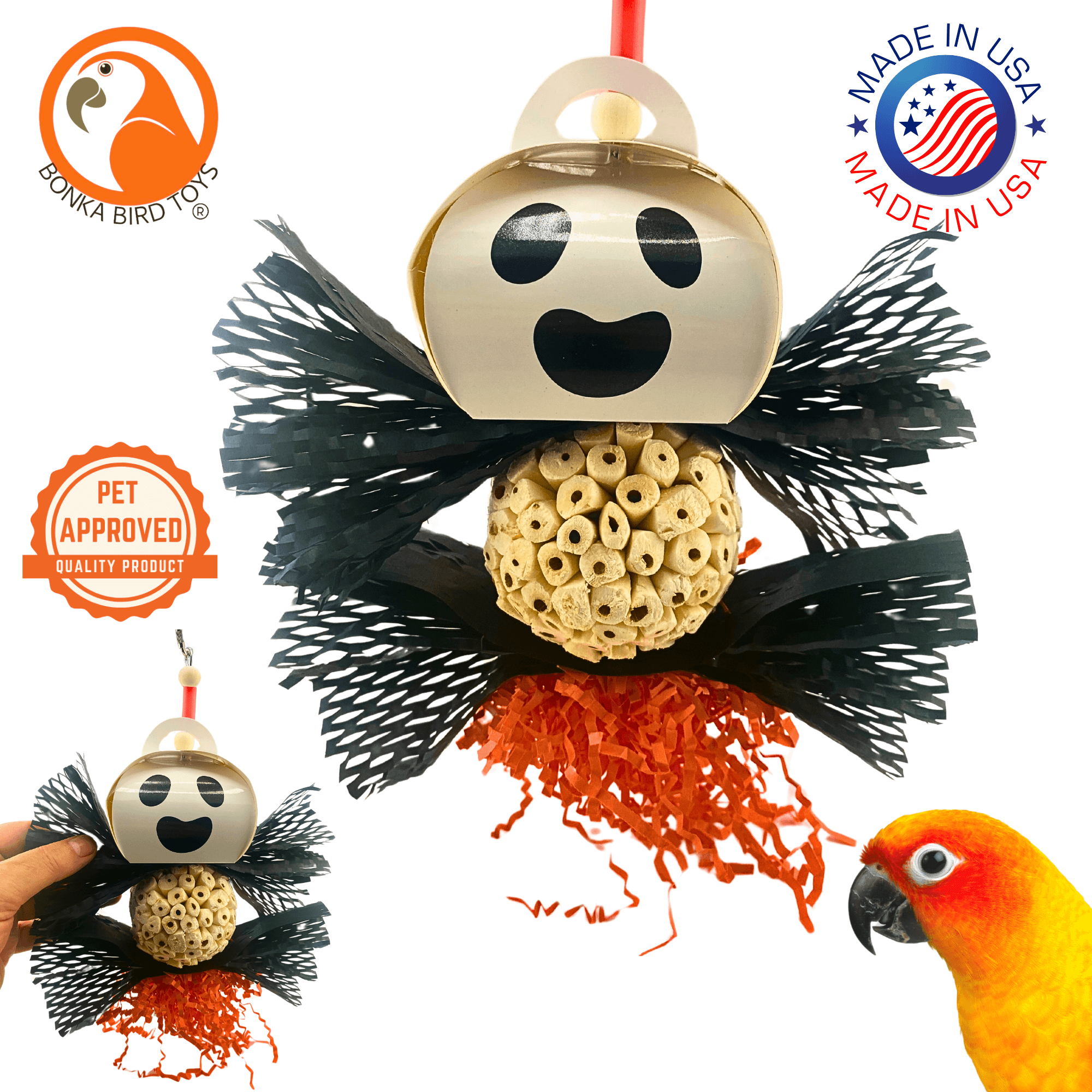 2719 Spooky Halloween Ghost - Bonka Bird Toys