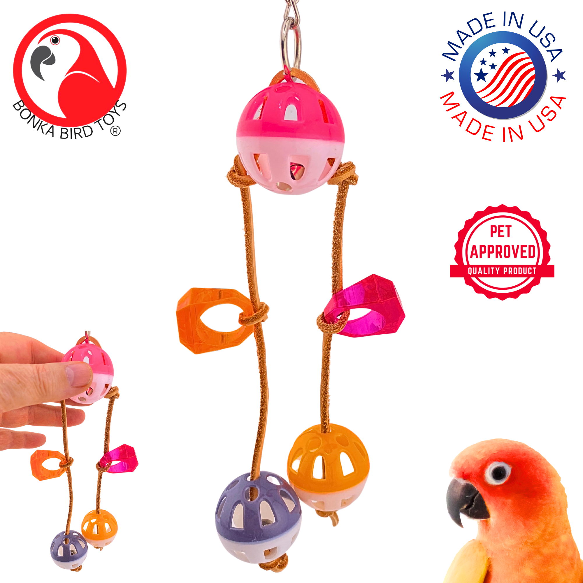 3724 Triple Jingle Ball On Sale! - Bonka Bird Toys