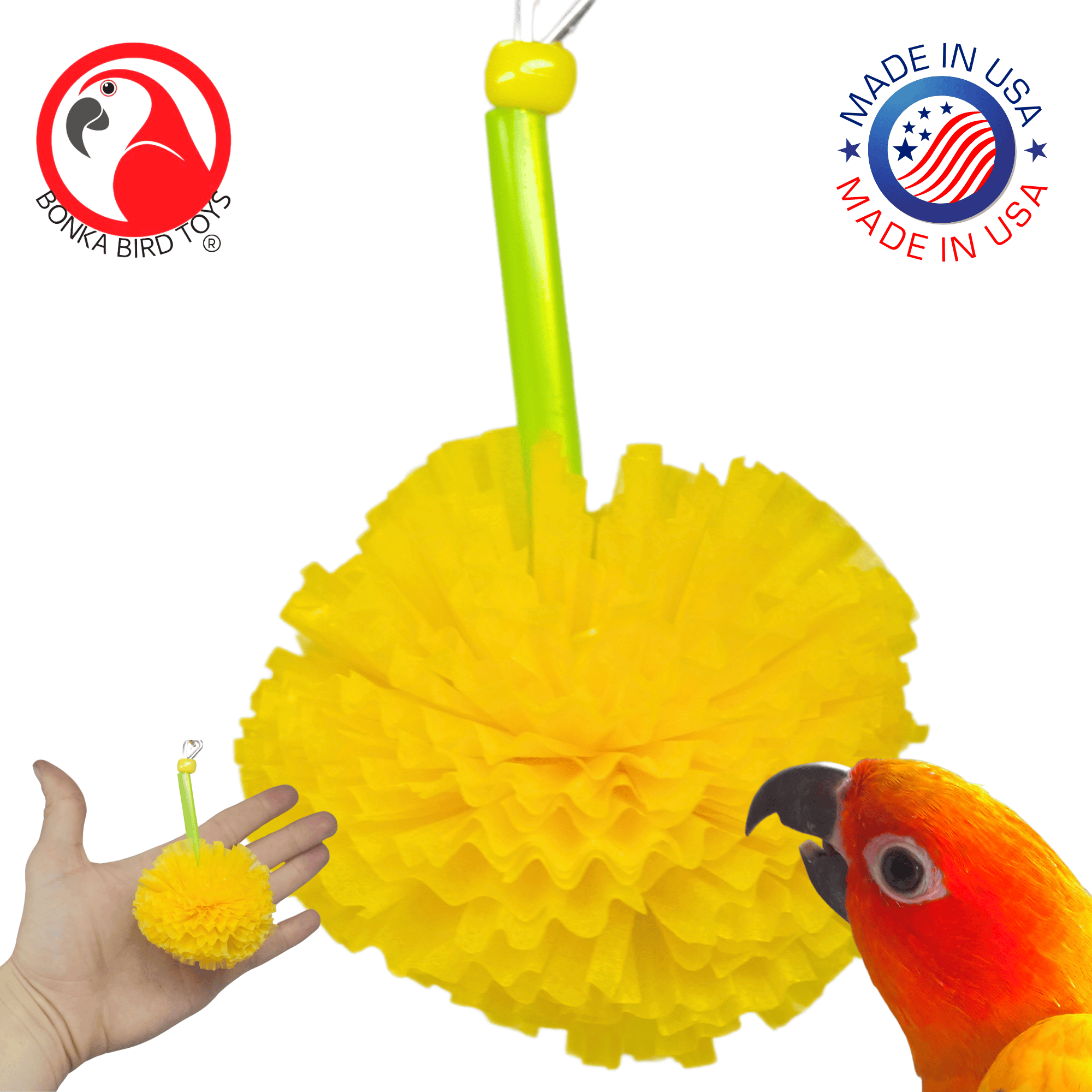 1725 Small Paper Puff - Bonka Bird Toys