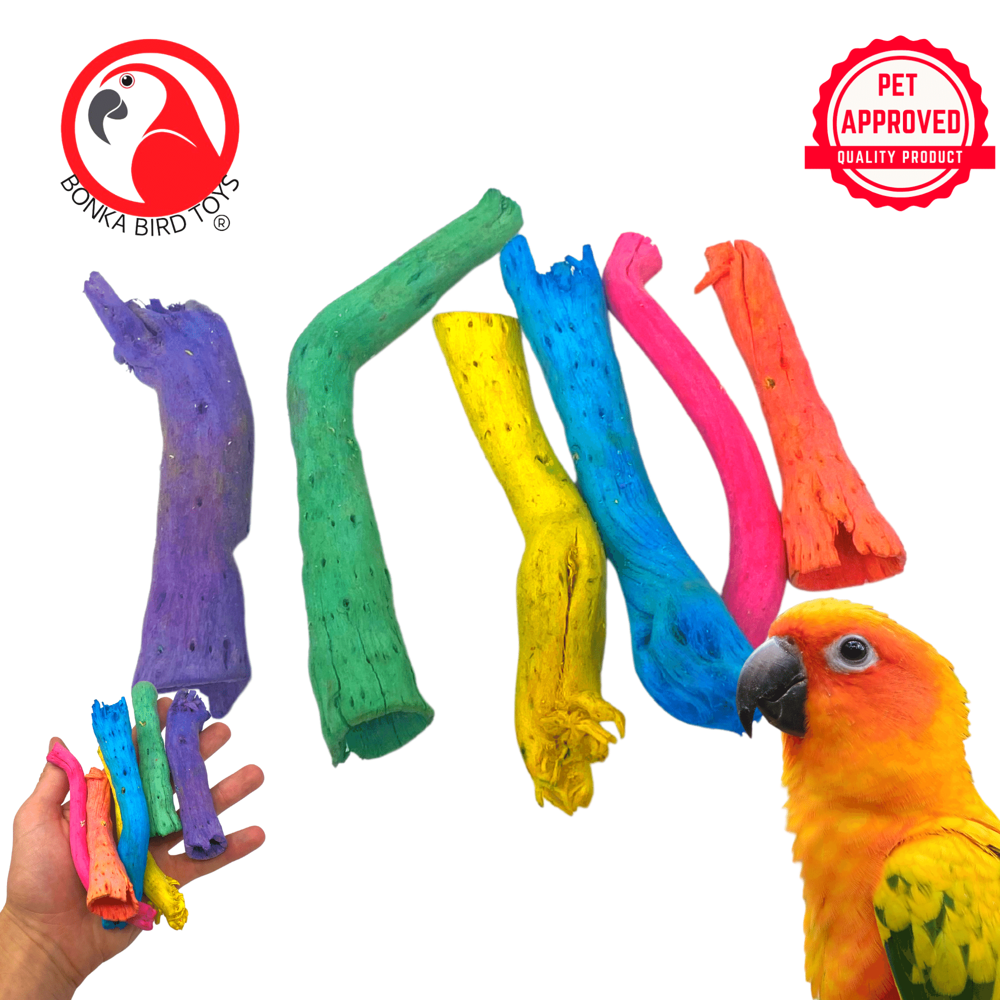 Colored Gobi Tail - Bonka Bird Toys