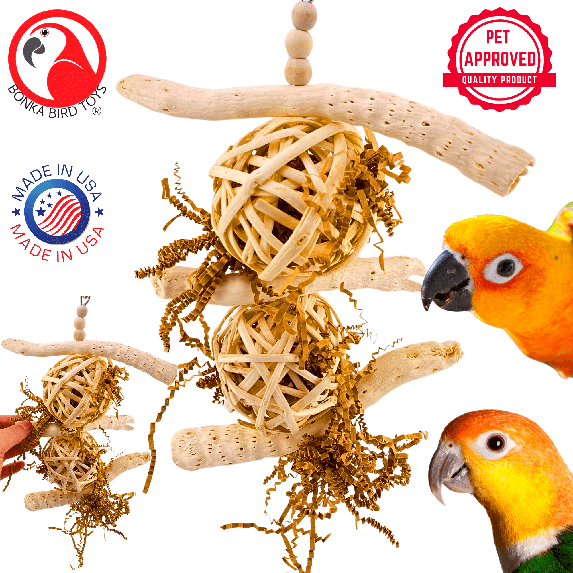1034 Driftwood Forage Tower - Bonka Bird Toys