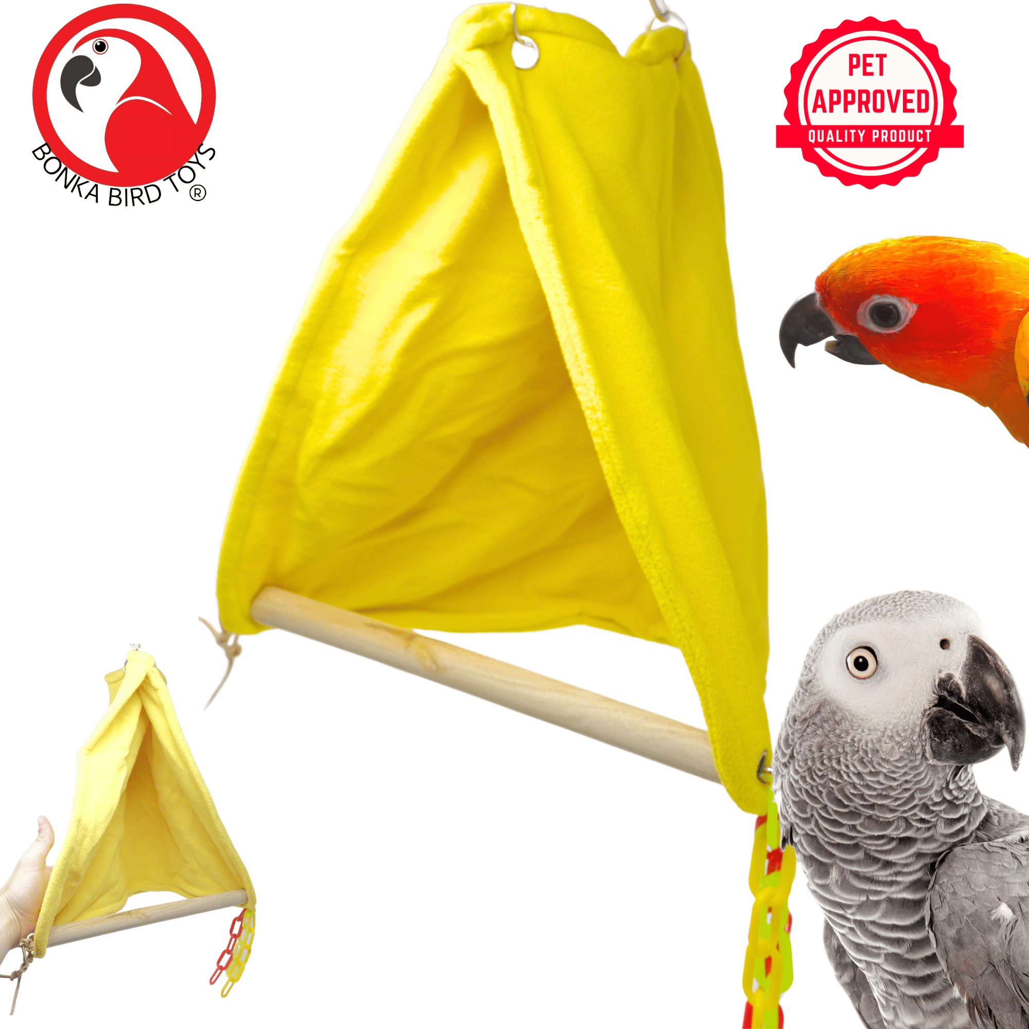 2243 Large Hideout Swing - Bonka Bird Toys