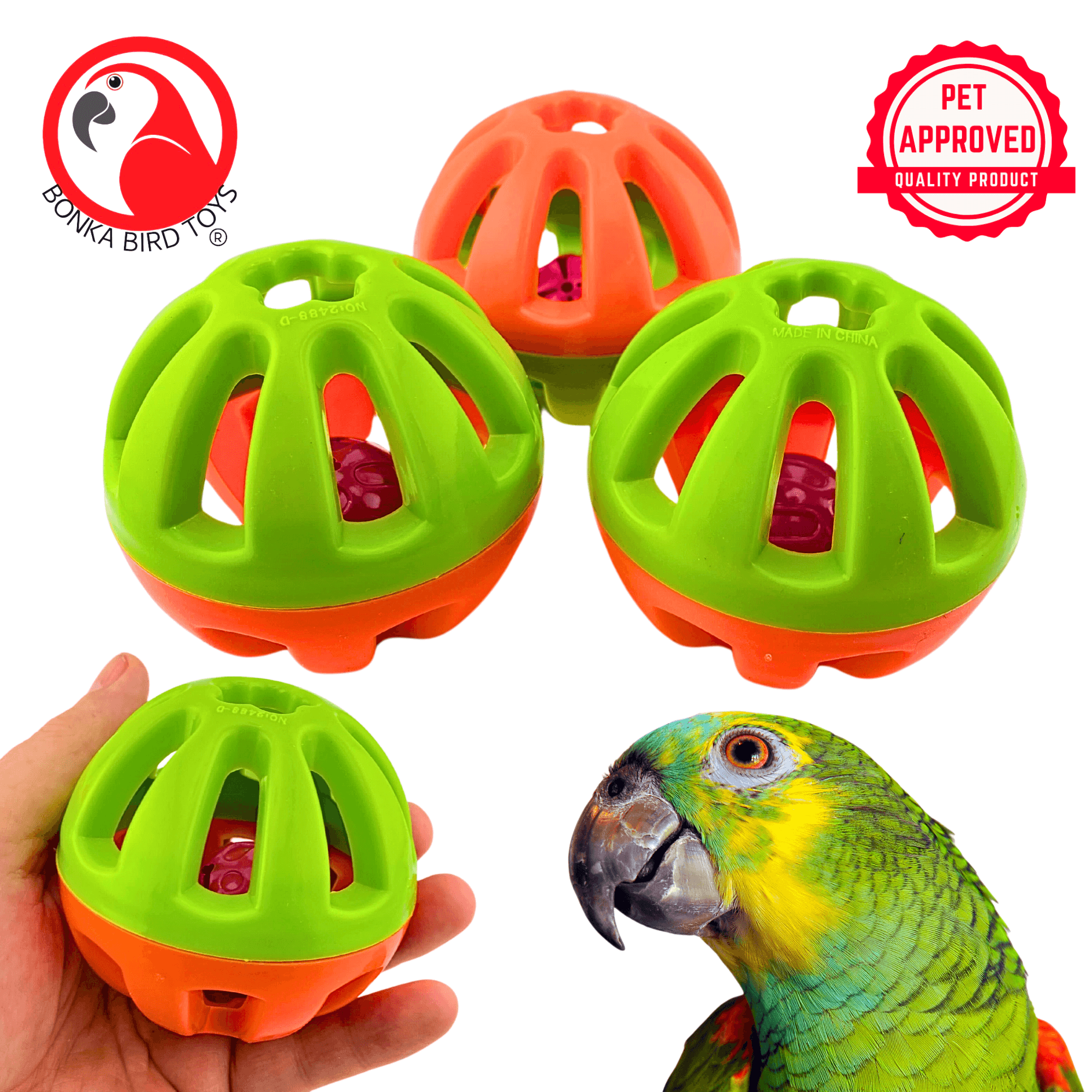 1404 Big 3-Inch Ball - Bonka Bird Toys