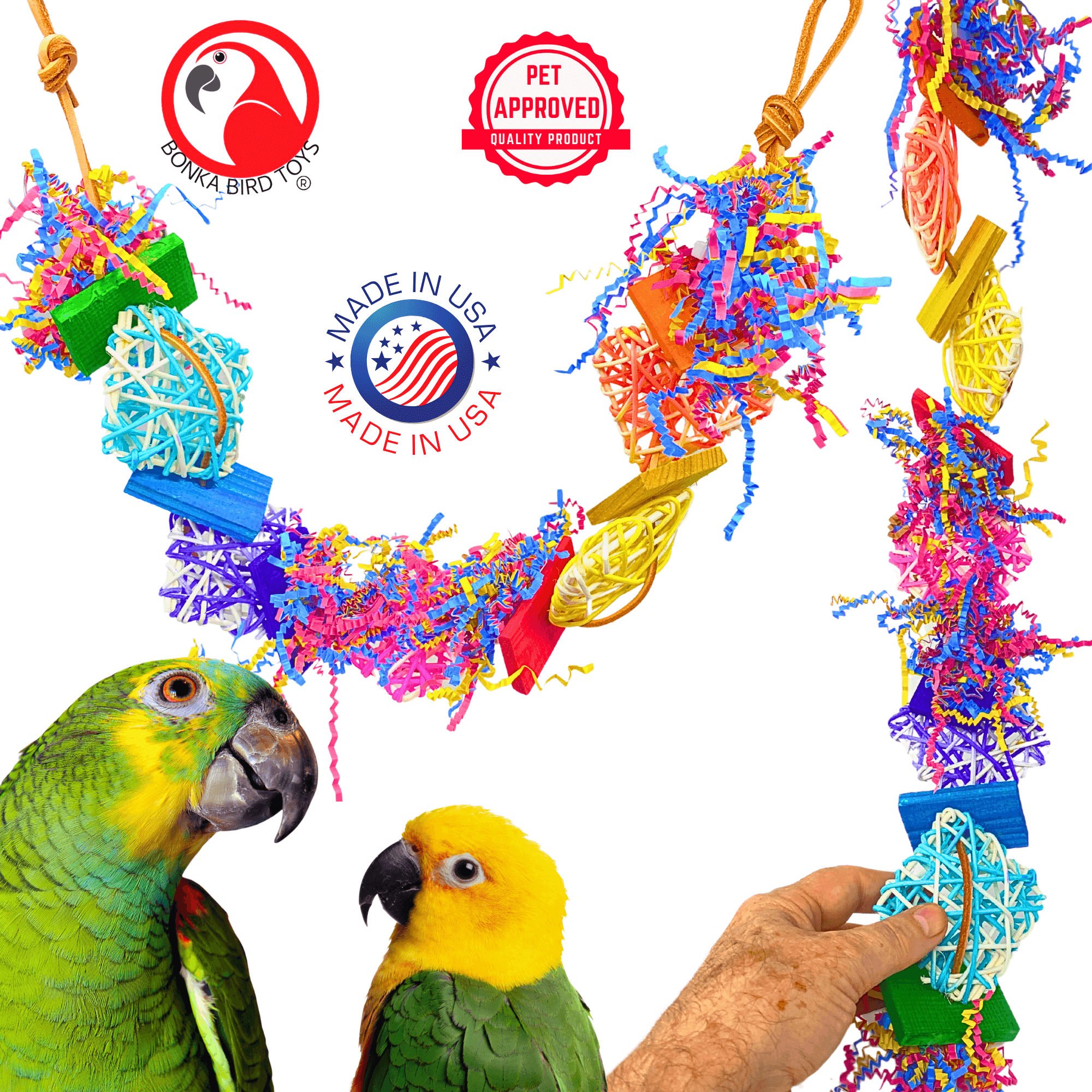 3933 Crinkle Carnival - Bonka Bird Toys