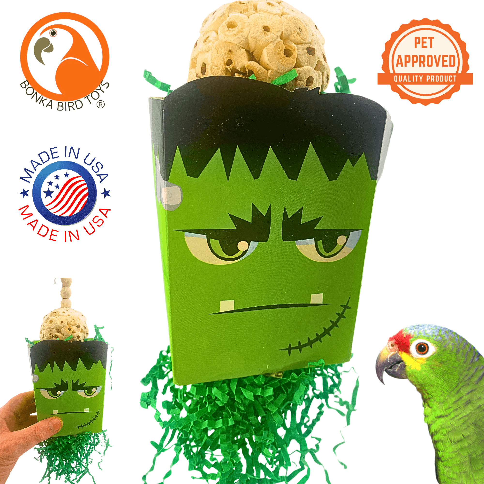 2685 Halloween Frankenstein Box - Bonka Bird Toys