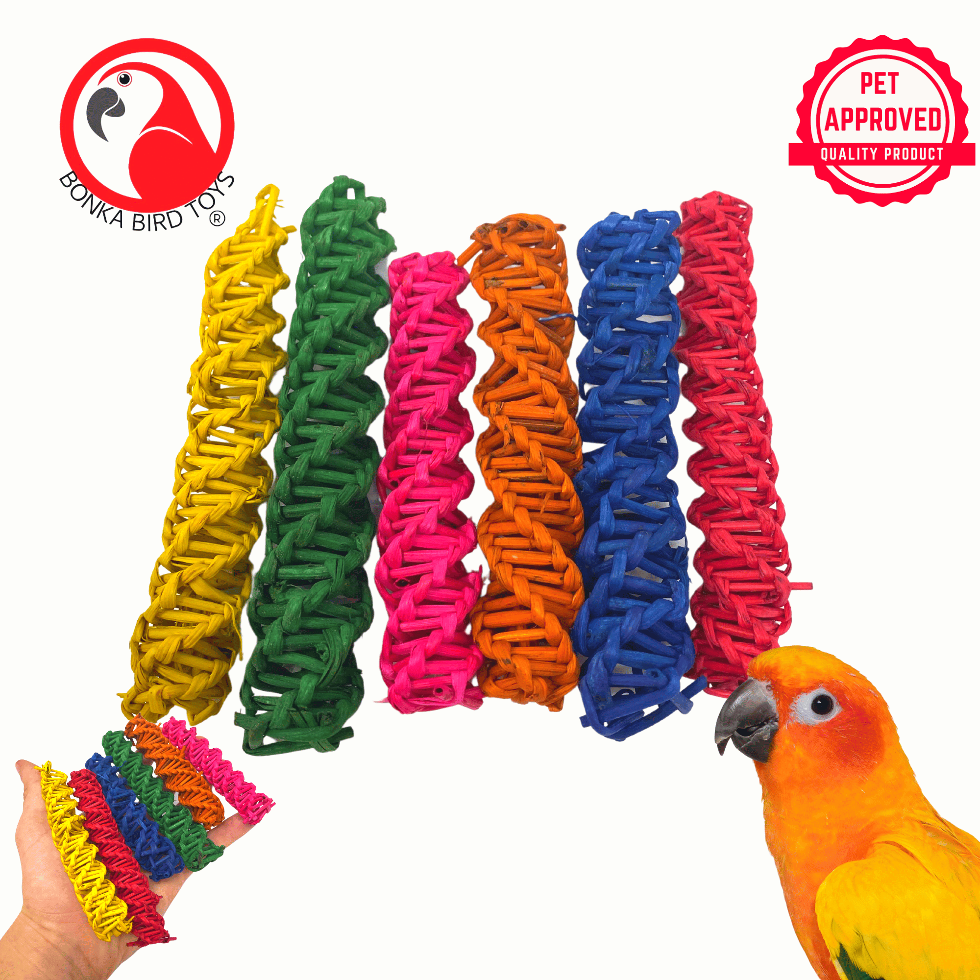 2516 Medium Colored Vine Ladders - Bonka Bird Toys
