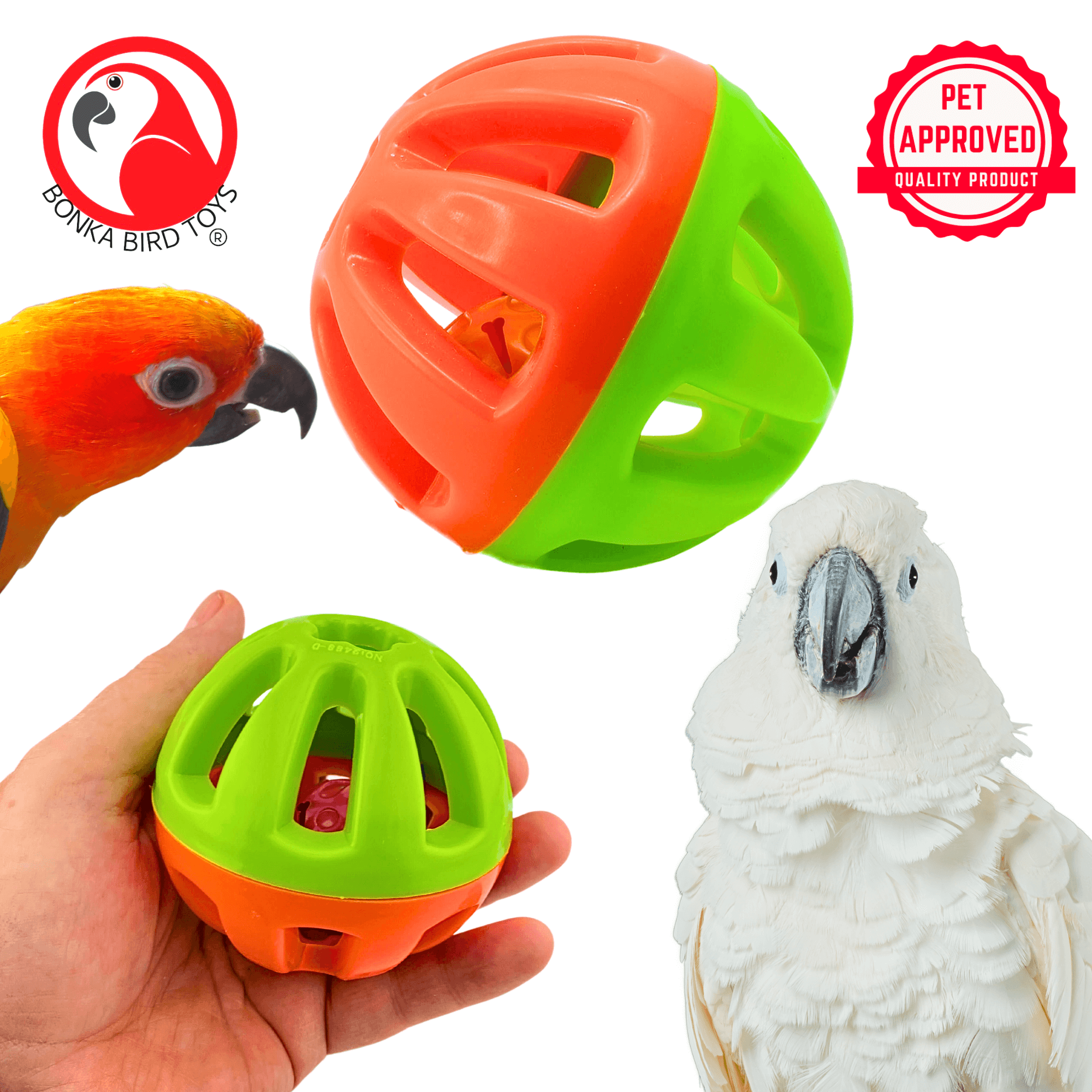 1404 Big 3-Inch Ball - Bonka Bird Toys