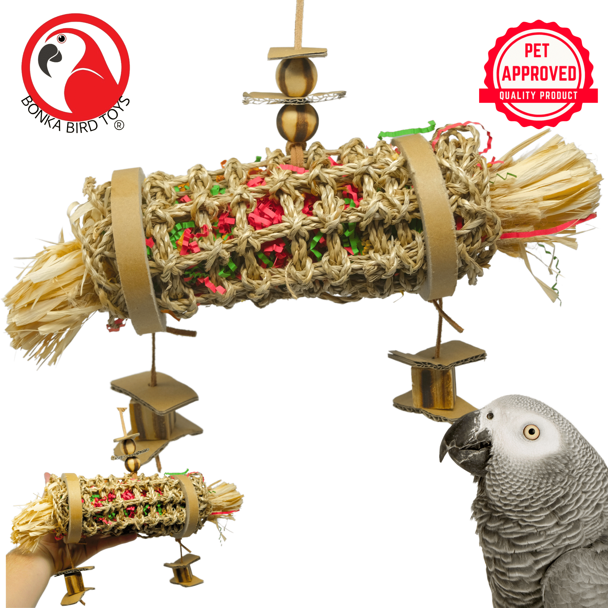 2152 Medium Shred Roll - Bonka Bird Toys