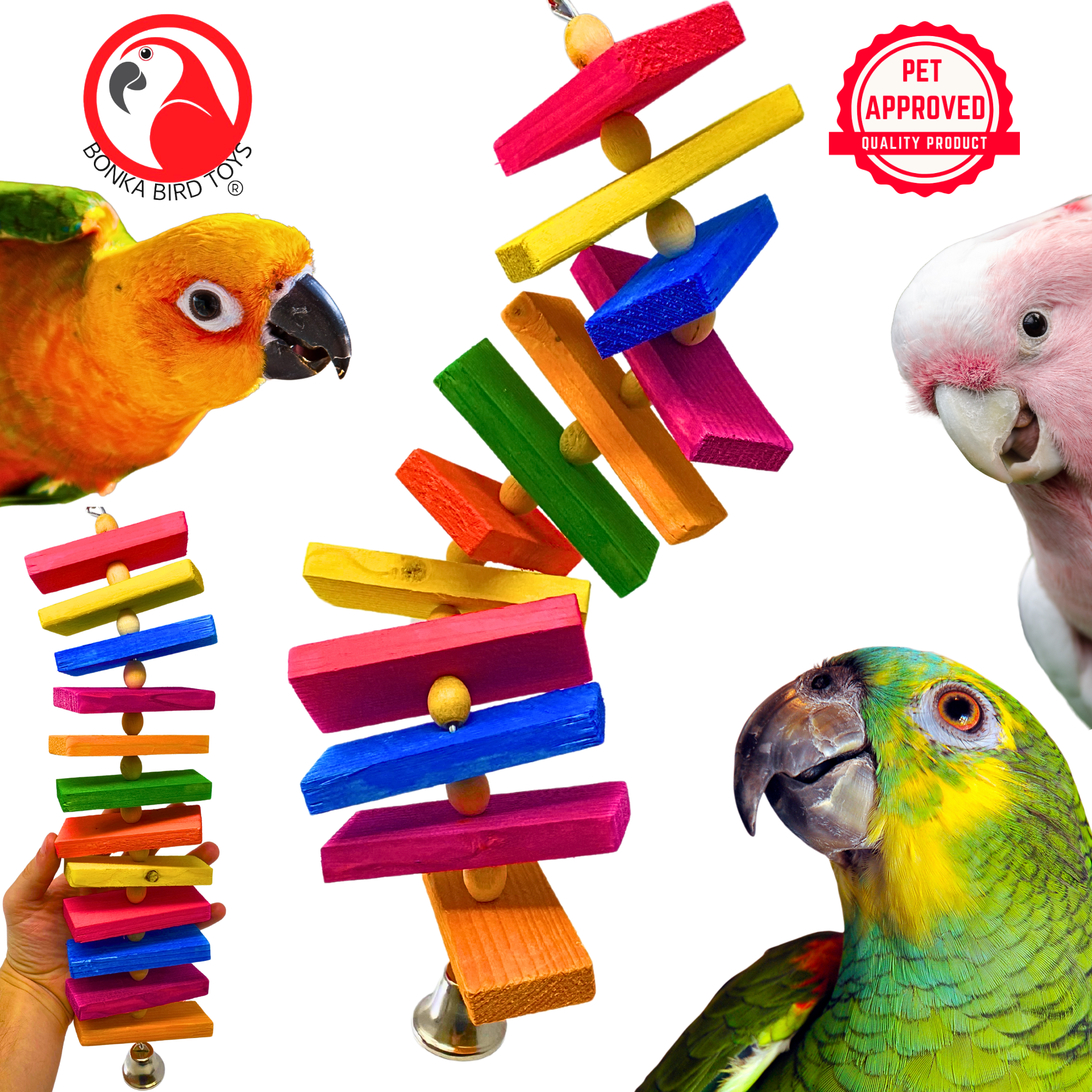 2335 Large Slat Chewer - Bonka Bird Toys