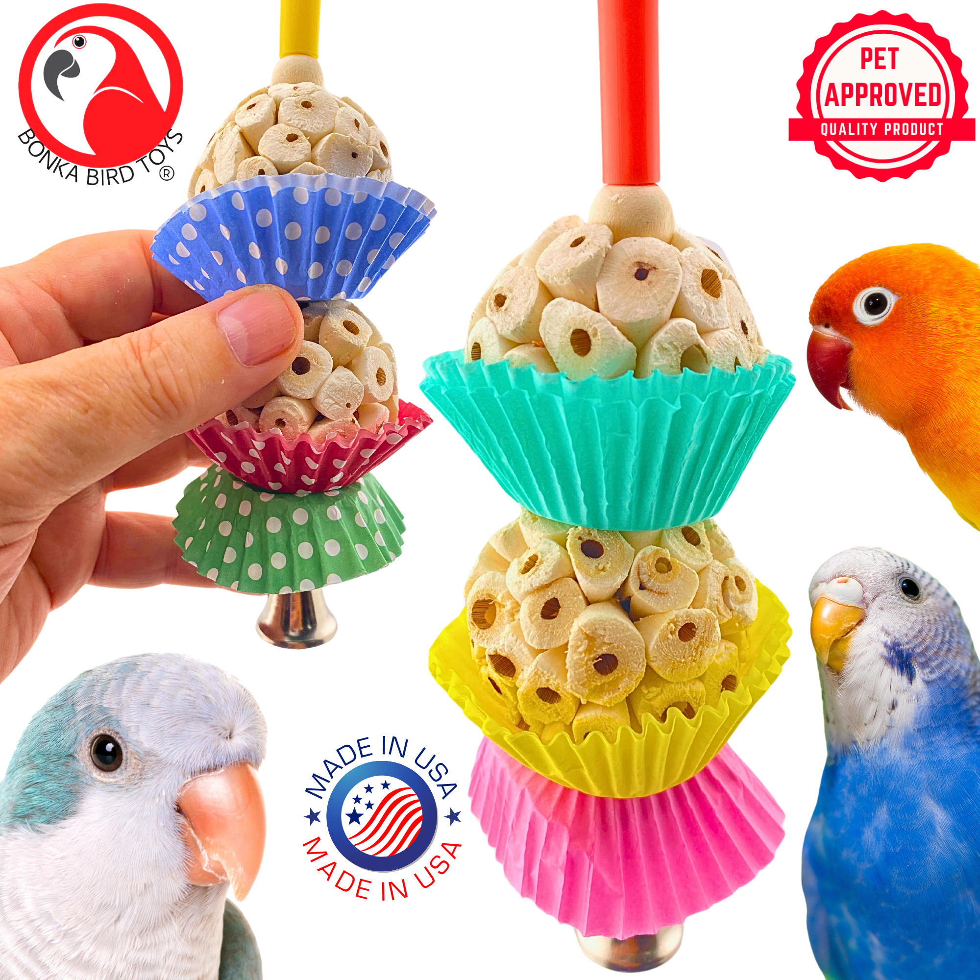 2365 Two Mini Cake - Bonka Bird Toys