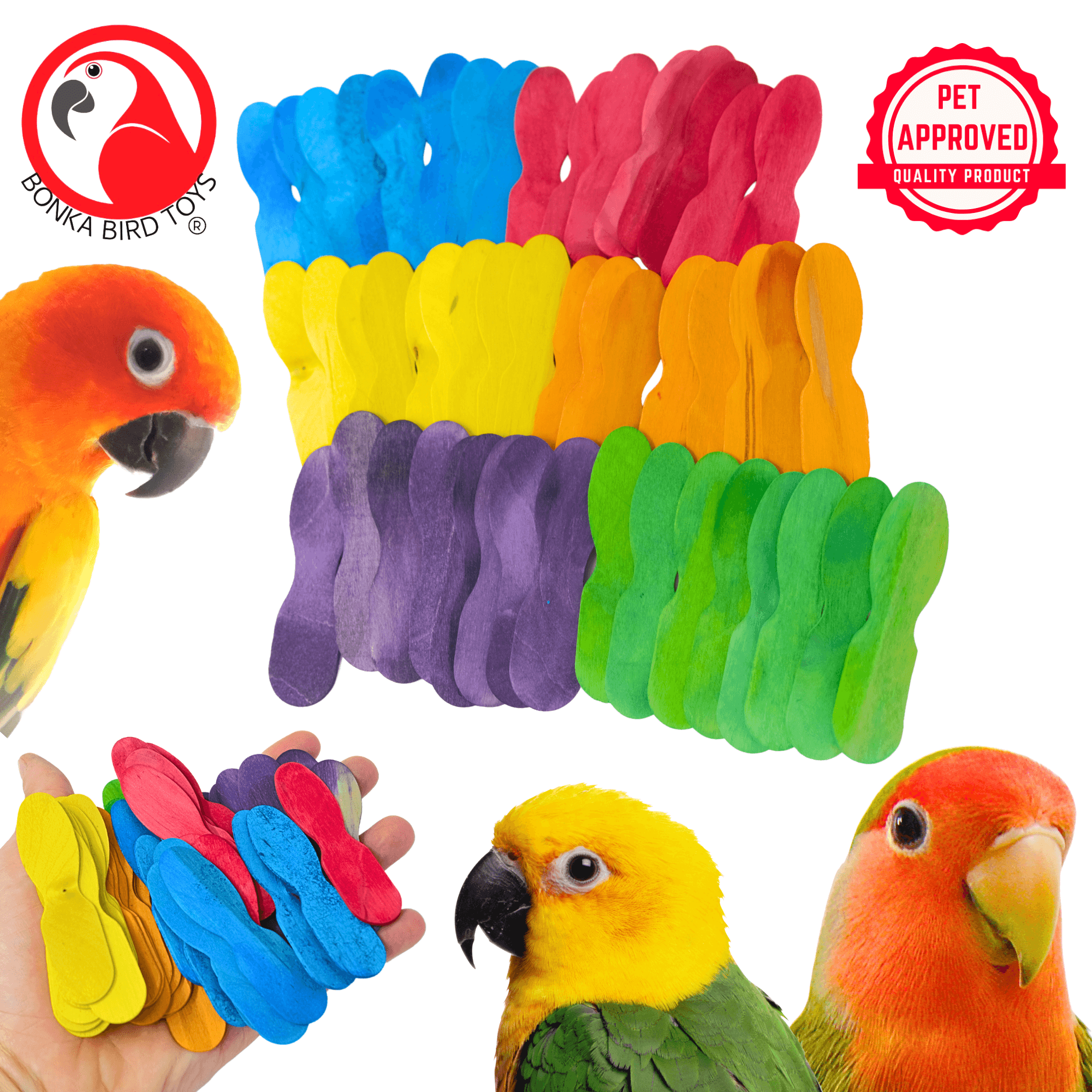 2665 PK50 Mini Scoop Spoons - Bonka Bird Toys