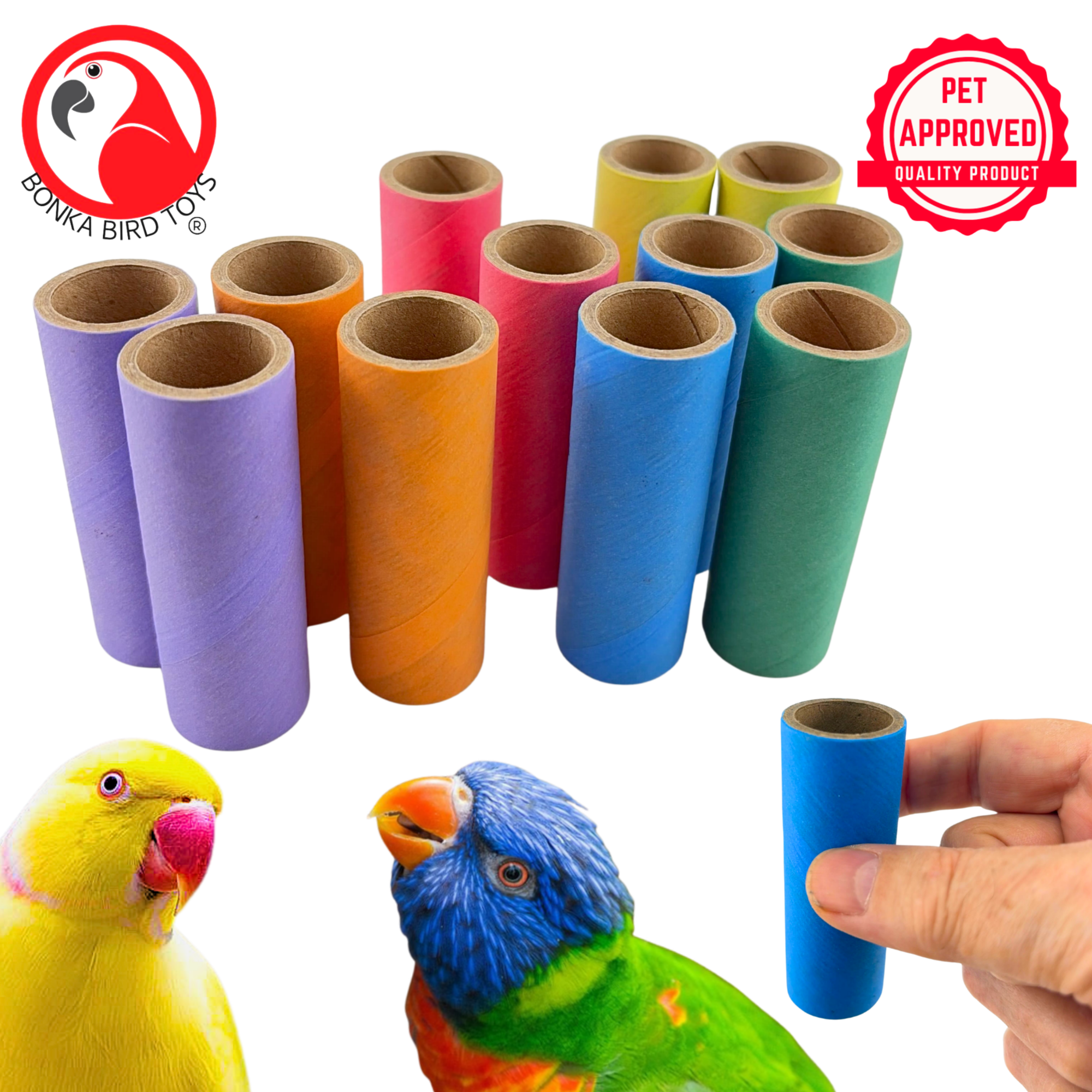 2781 Pk12 Bagel Tubes - Bonka Bird Toys