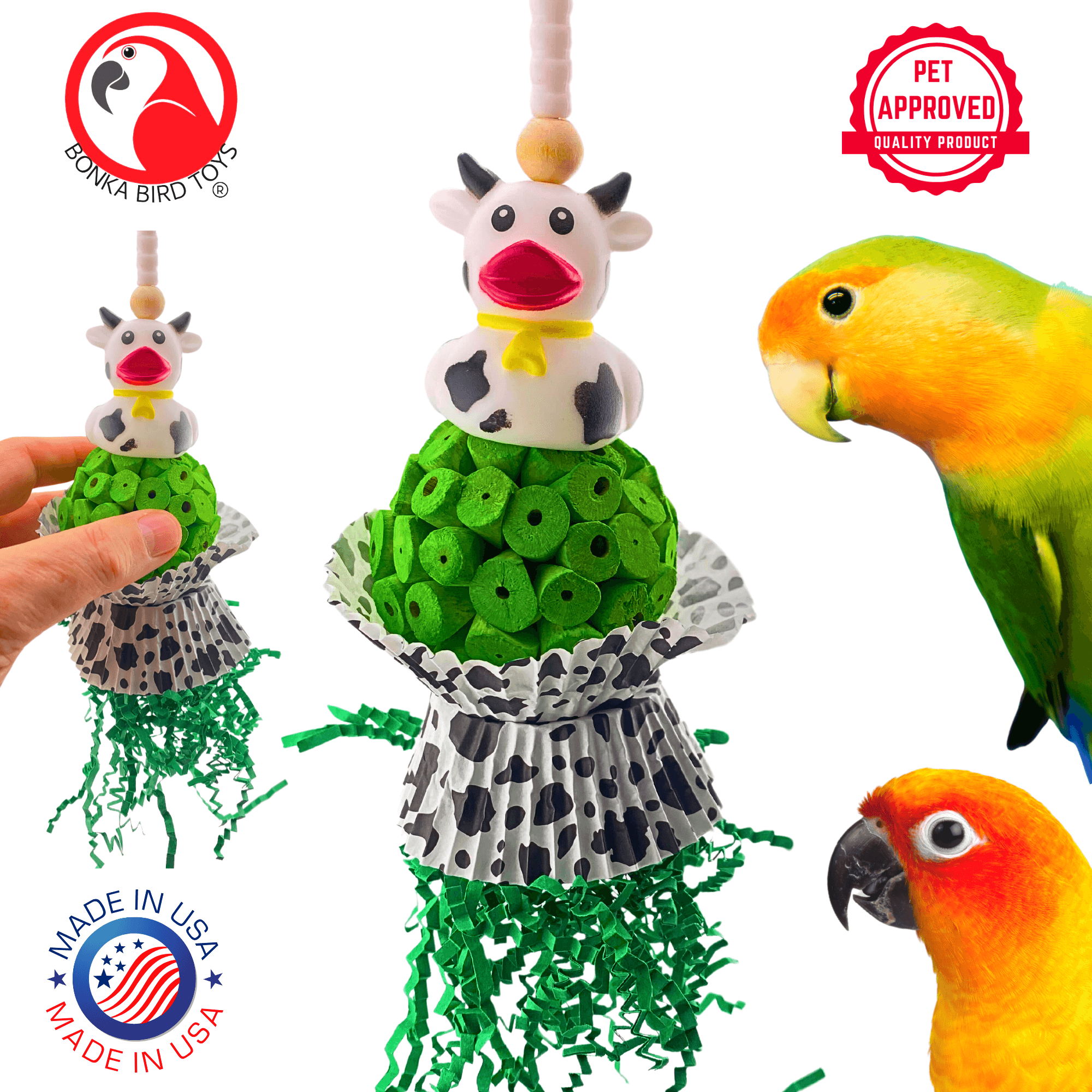 2450 Moo Cow Munch - Bonka Bird Toys