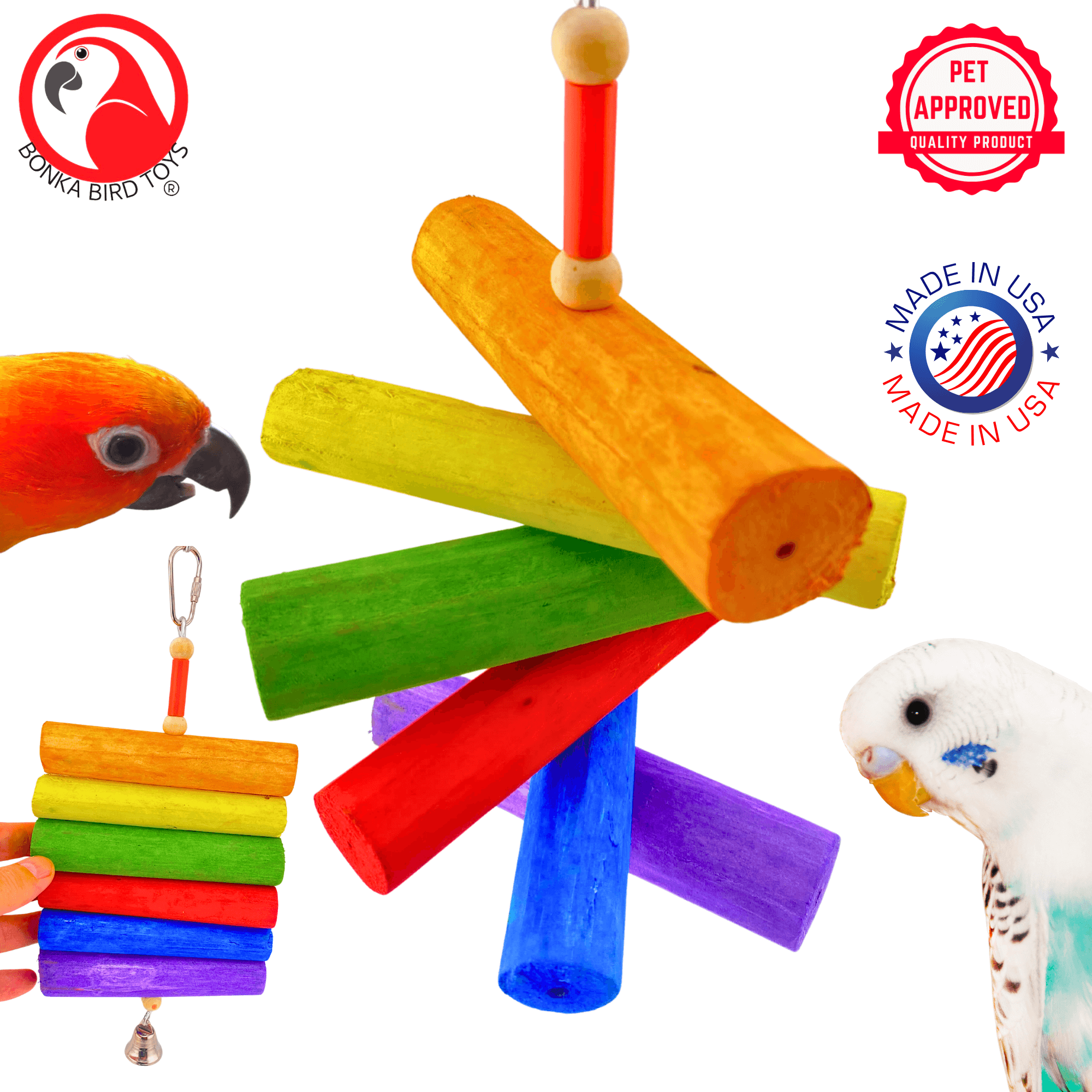2036 Rainbow Sola - Bonka Bird Toys