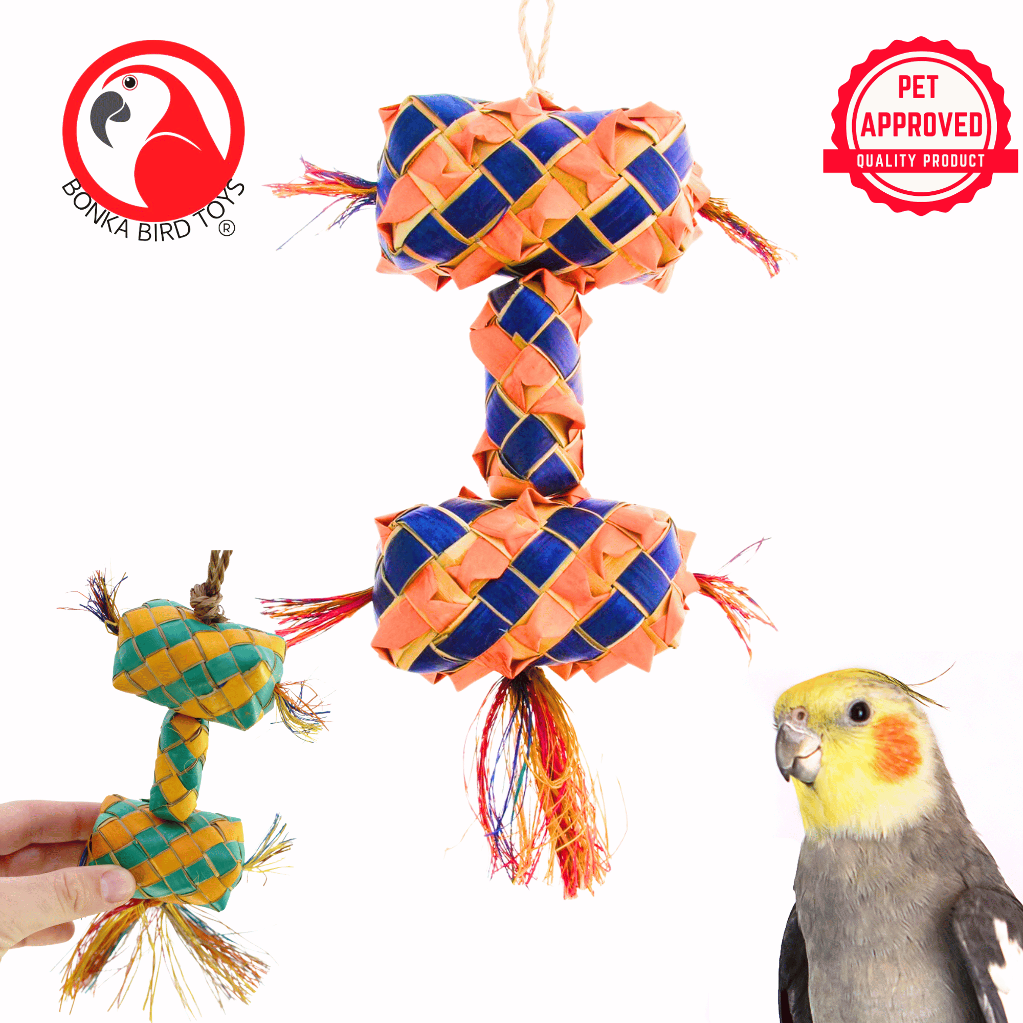03418 Small Stacked Pinata - Bonka Bird Toys