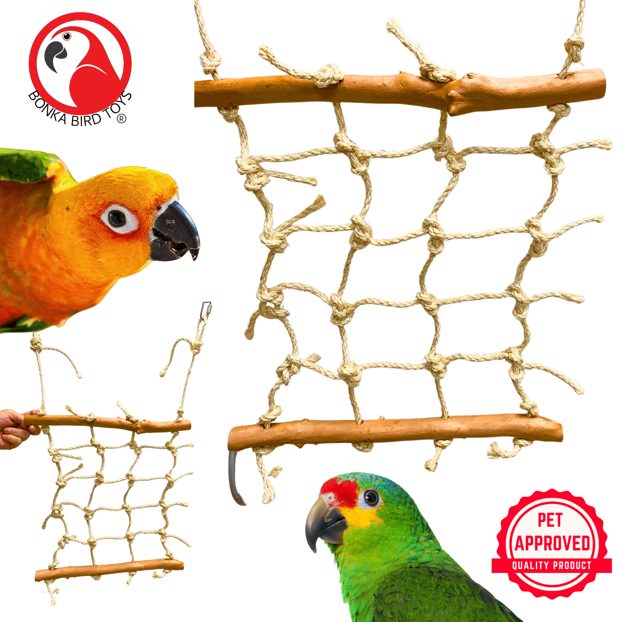 2667 Small Java Cargo Net - Bonka Bird Toys