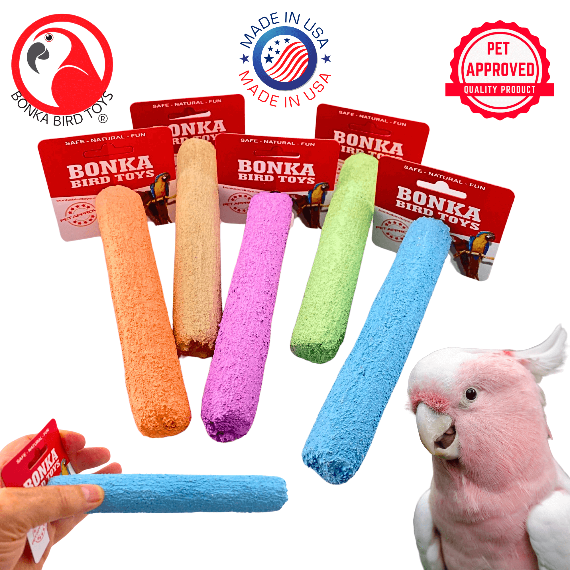 1434 Medium Conditioning Perch - Bonka Bird Toys