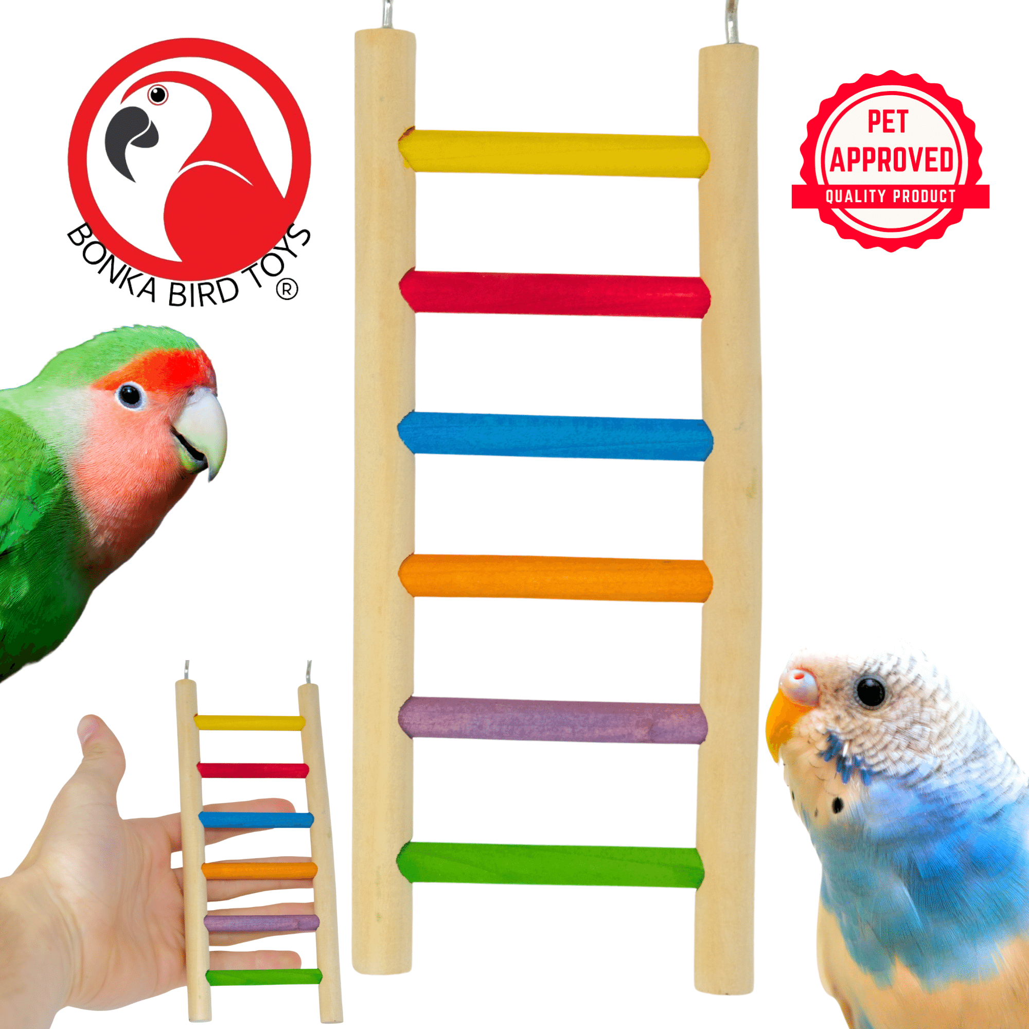 1777 Ladder 8" x 3" - Bonka Bird Toys