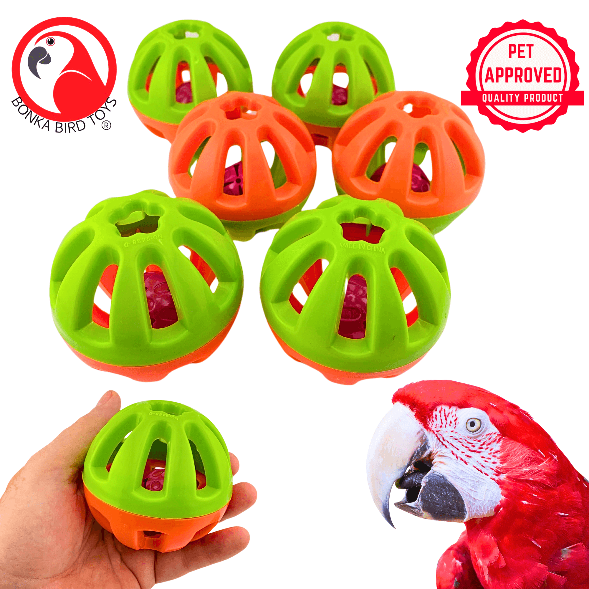 1404 Big 3-Inch Ball - Bonka Bird Toys
