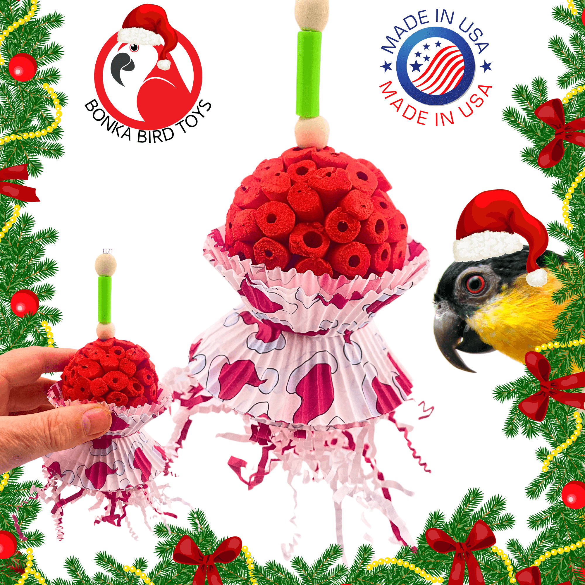 2732 Christmas Sola Hatty - Bonka Bird Toys