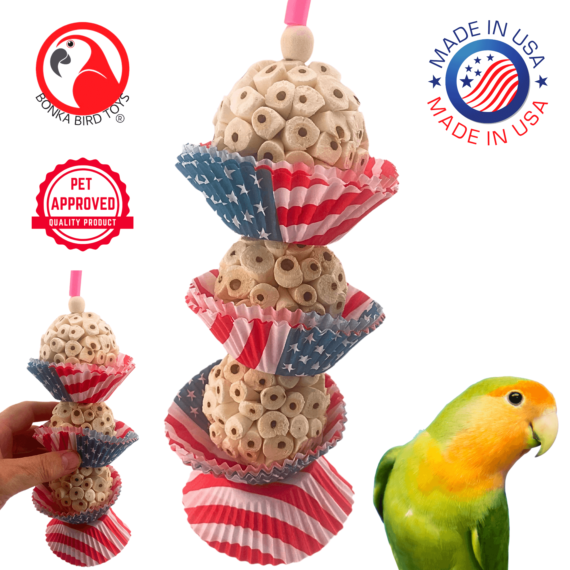 2027 USA Three Cake - Bonka Bird Toys