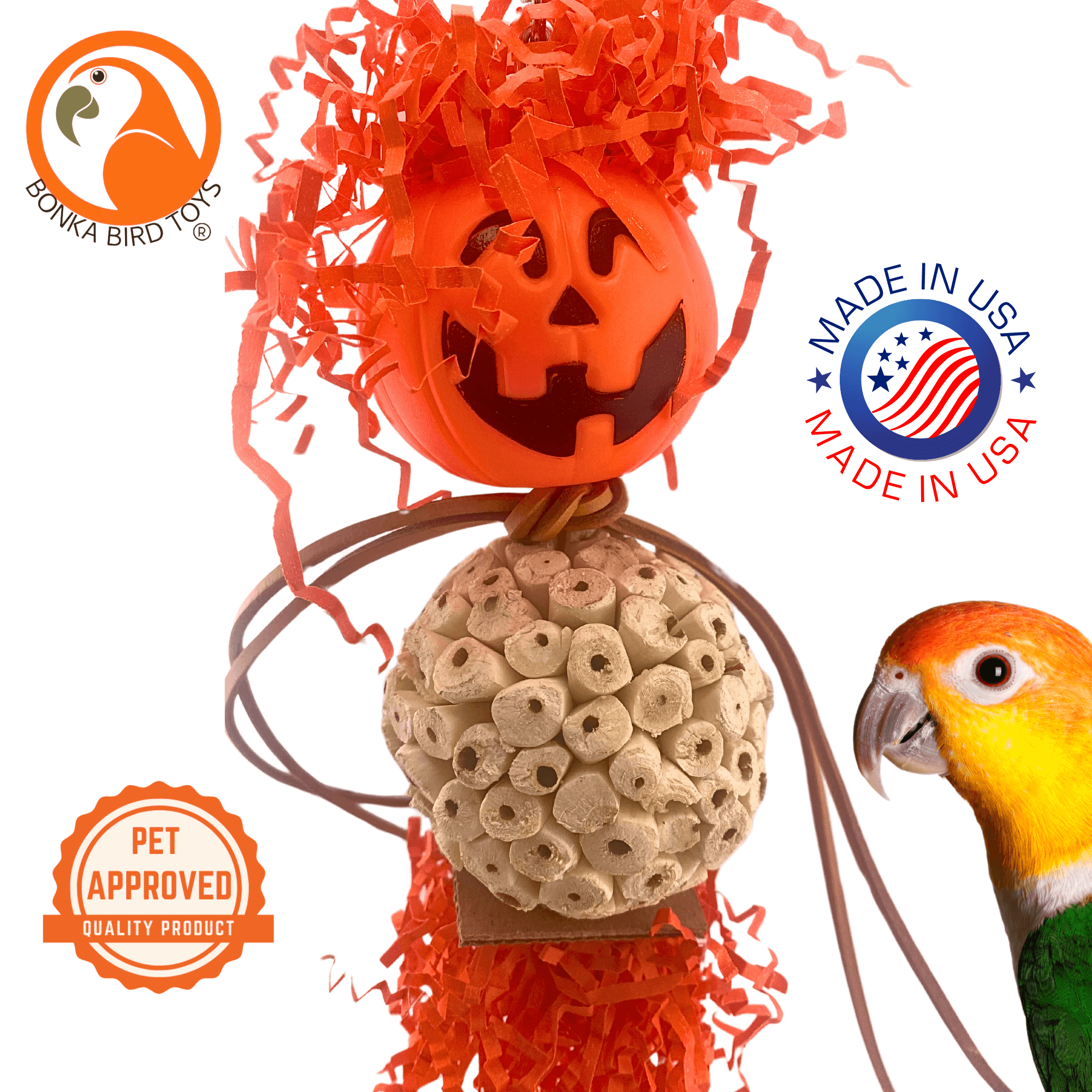 2702 Halloween Pumpkin Bobblehead - Bonka Bird Toys