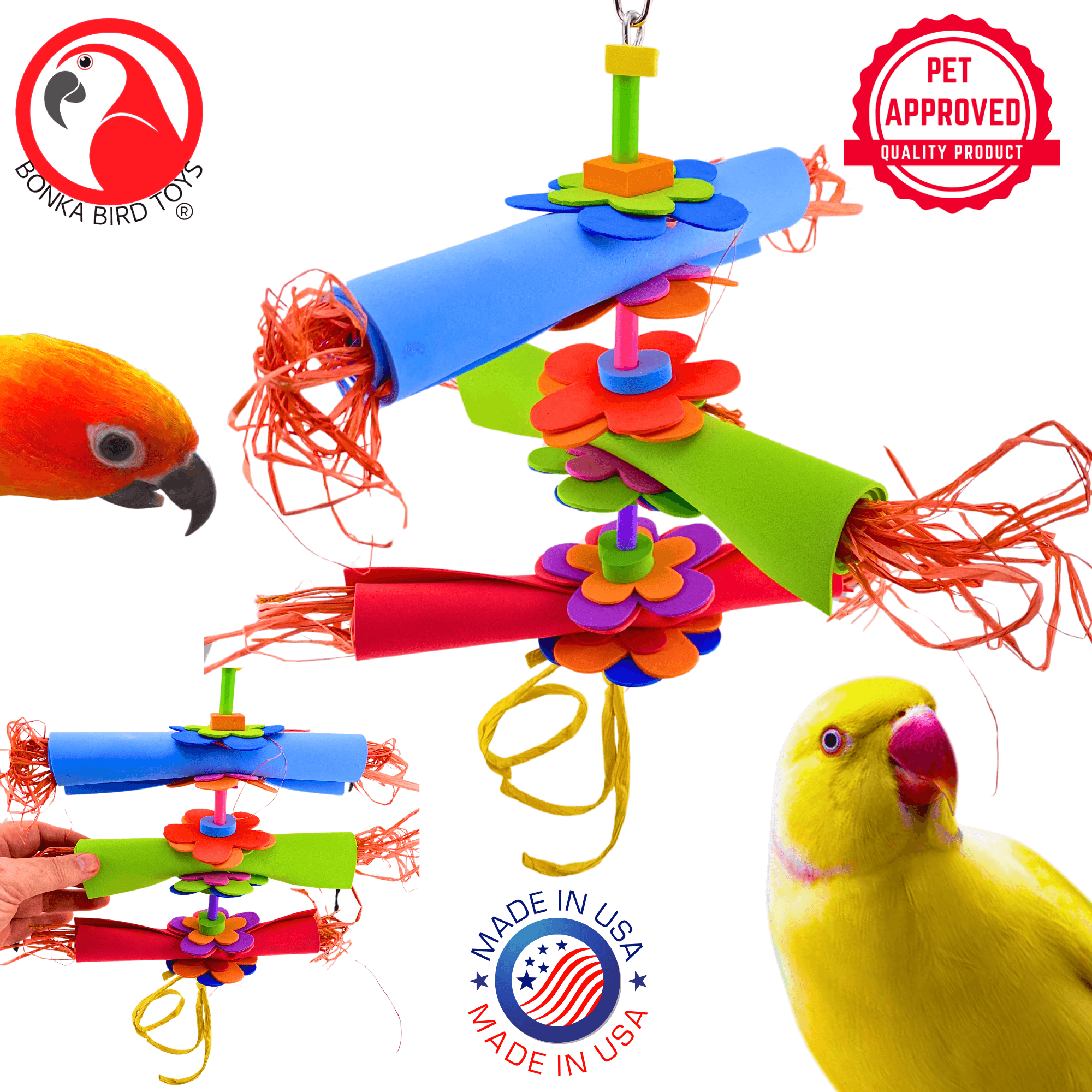 1112 Medium Foam Roller - Bonka Bird Toys