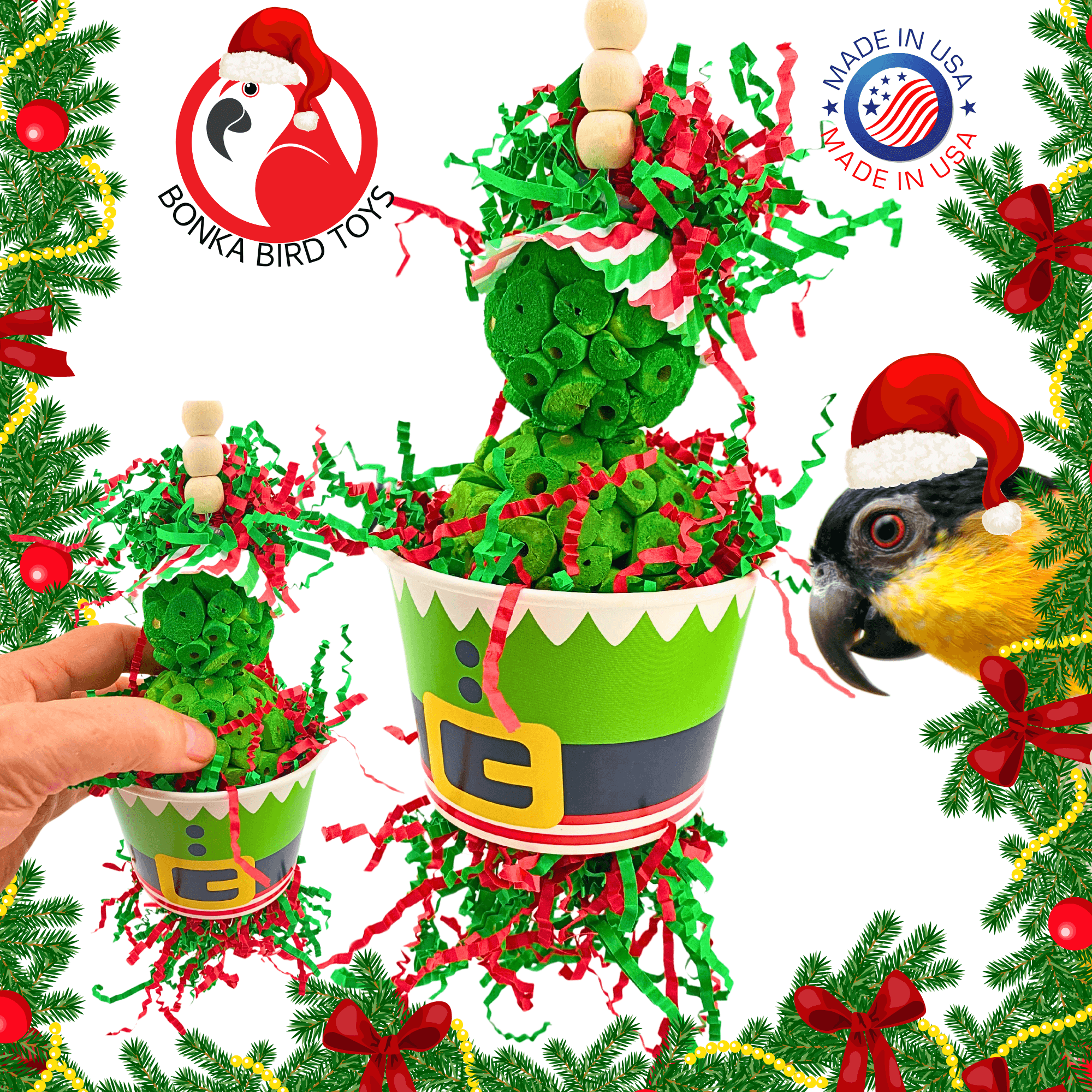 2731 Christmas Sola Grinch - Bonka Bird Toys