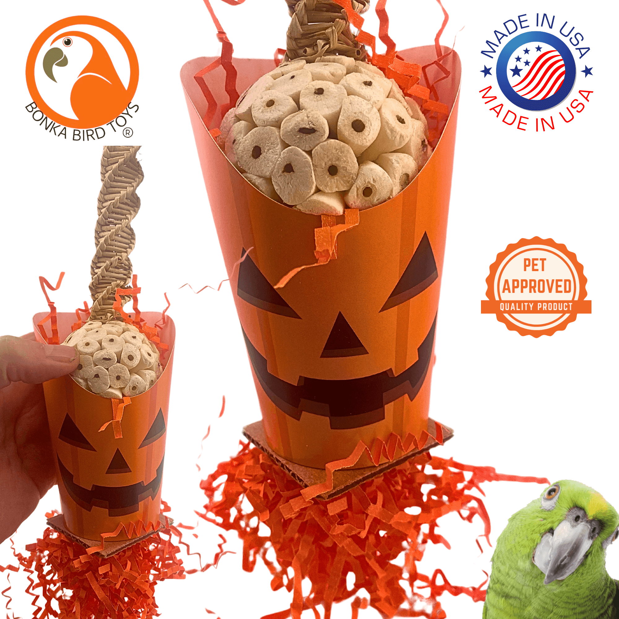 2705 Halloween Pumpkin Cup - Bonka Bird Toys