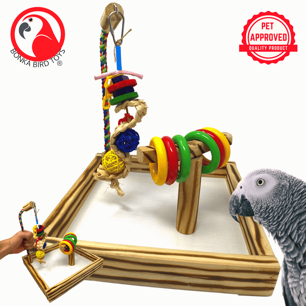 Wooden Playstand - PP99E - Bonka Bird Toys