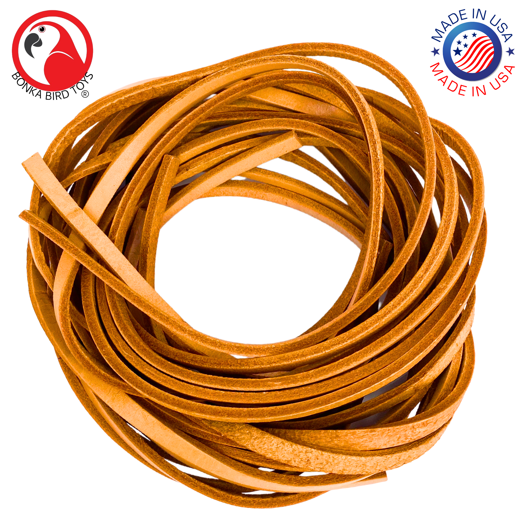 2002 Pk6 Thick Leather 48" x 1/4" - Bonka Bird Toys