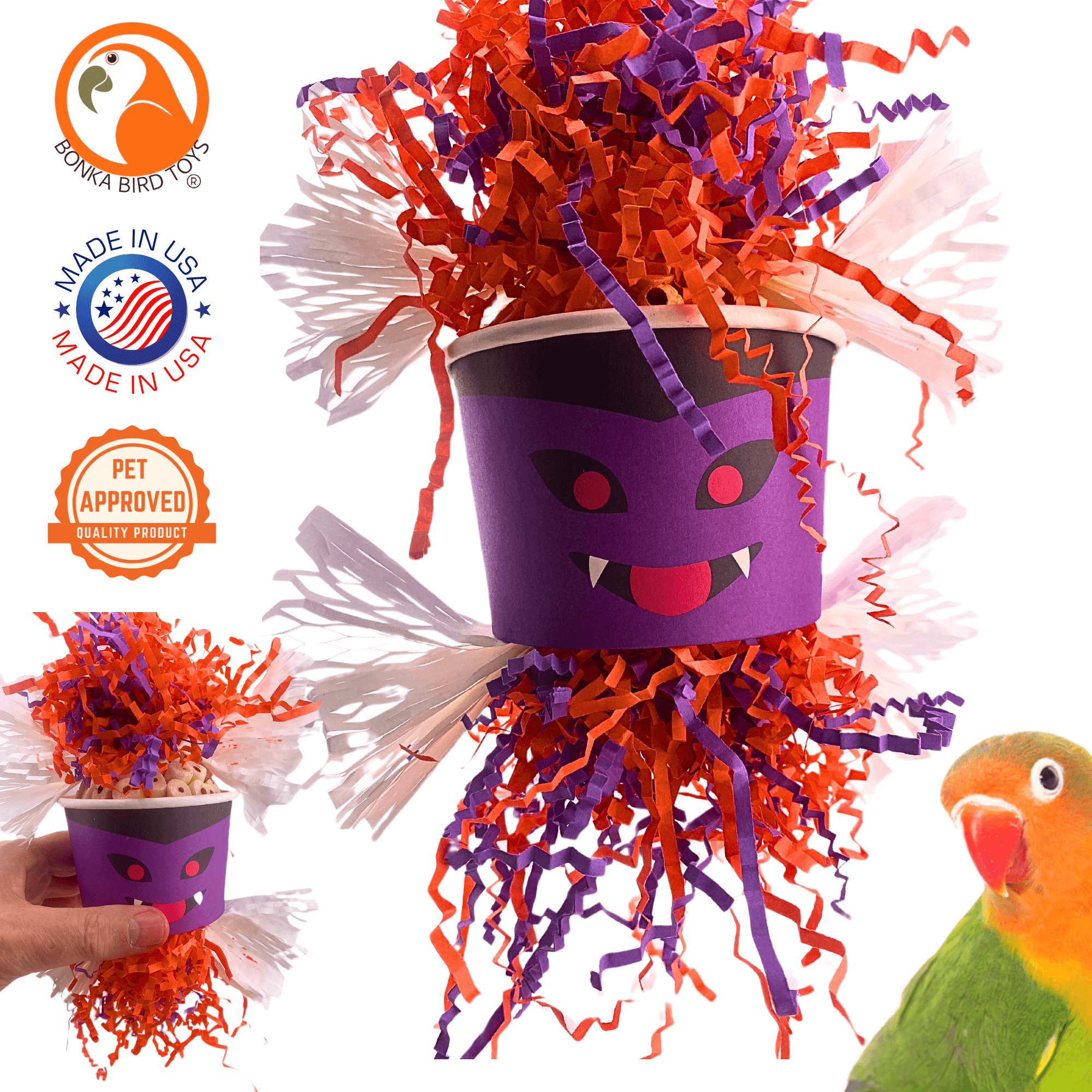 2711 Halloween Vampire Dish - Bonka Bird Toys