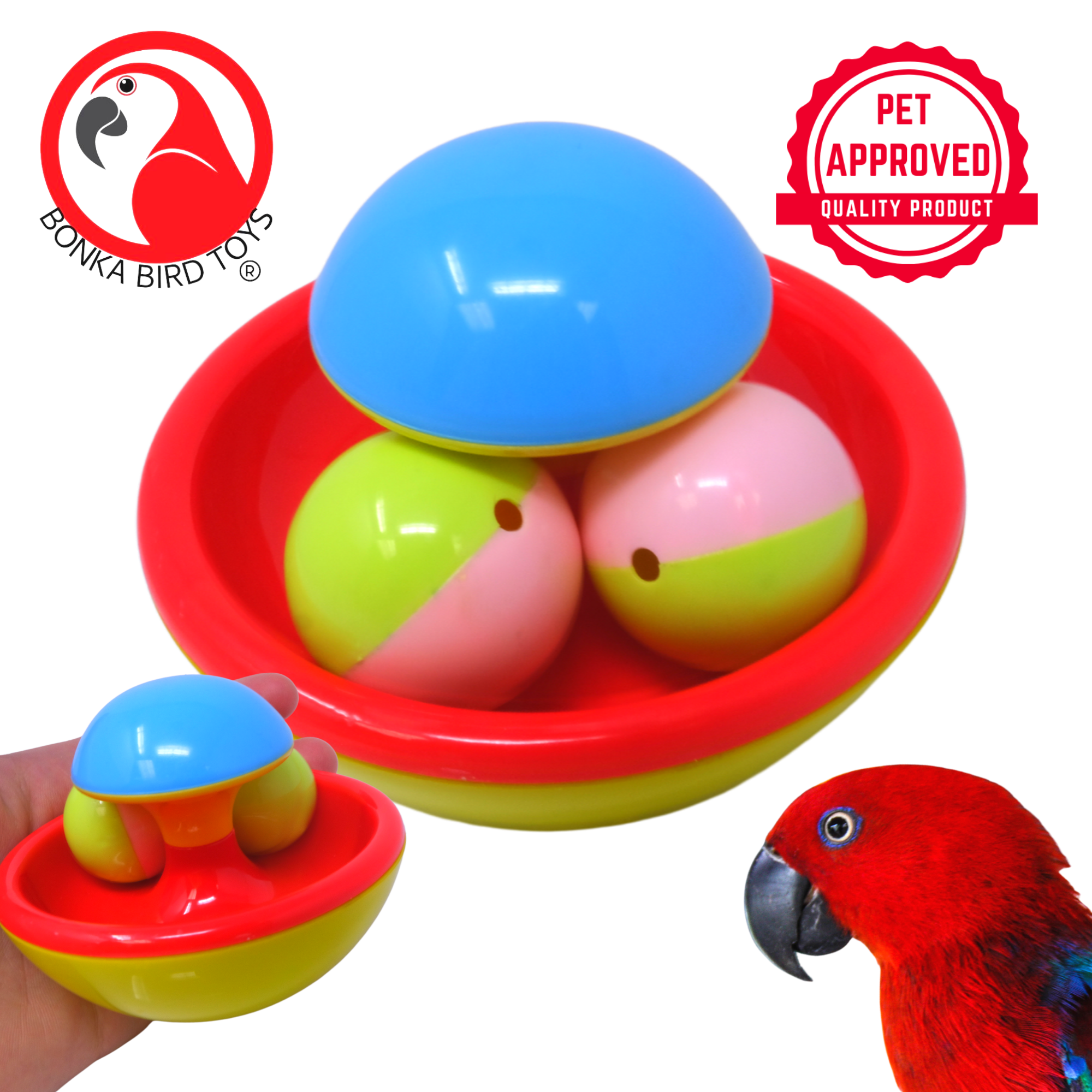 2459 Swivel Ball Spinner - Bonka Bird Toys