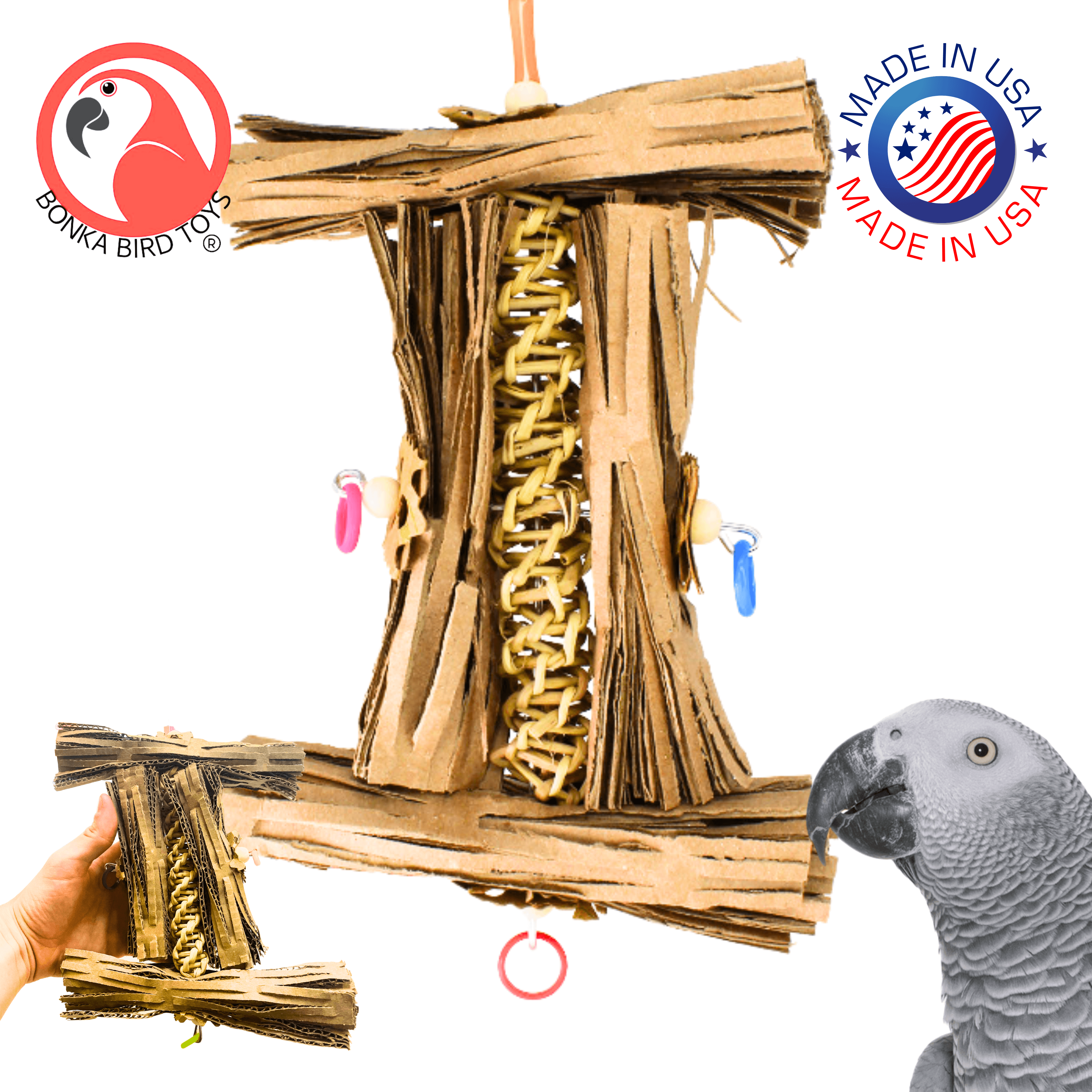 1547 Natural Helix - Bonka Bird Toys