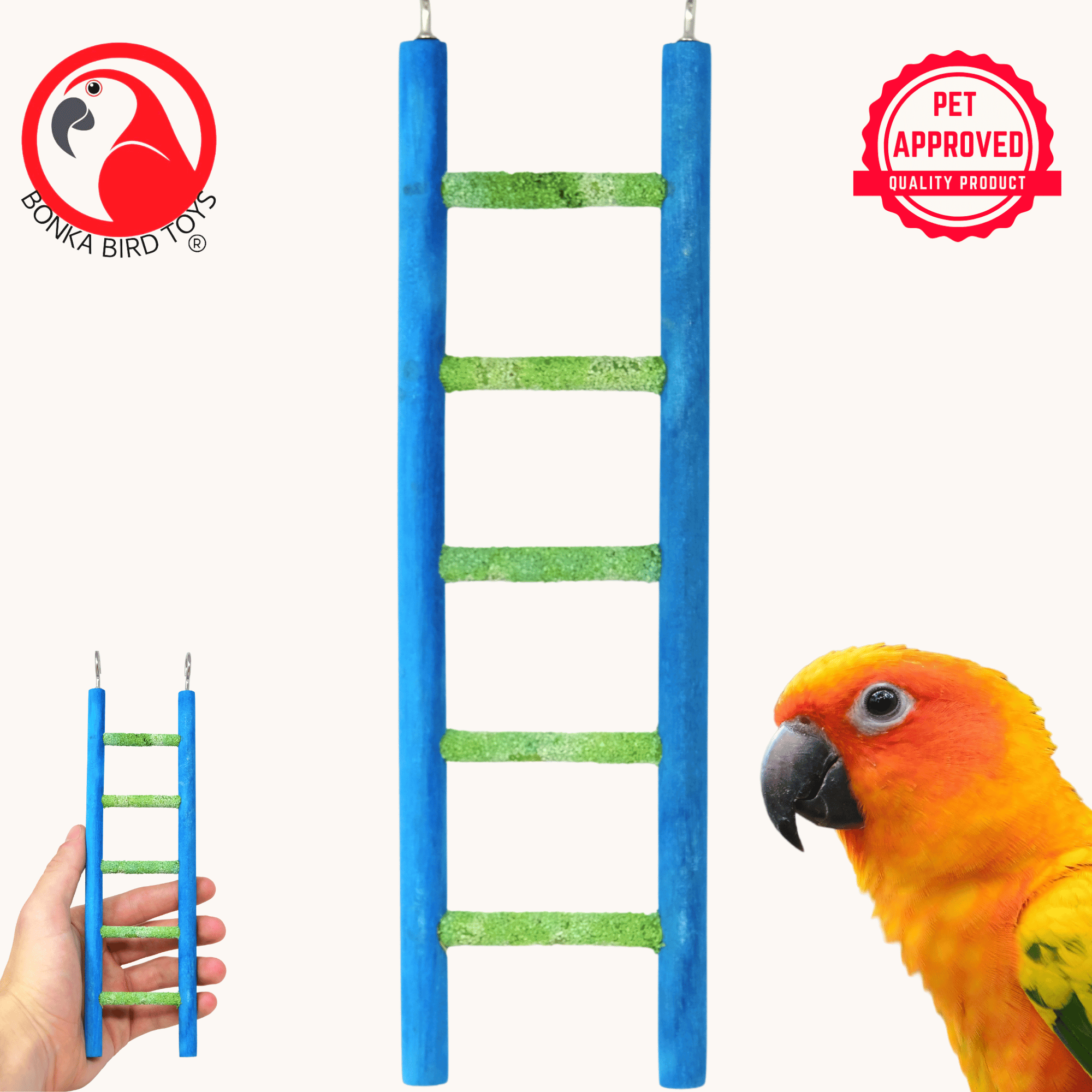 30801 X-Small 8.5" Pedi-Ladder BOGO BUNDLE BUY ONE GET ONE FREE! - Bonka Bird Toys