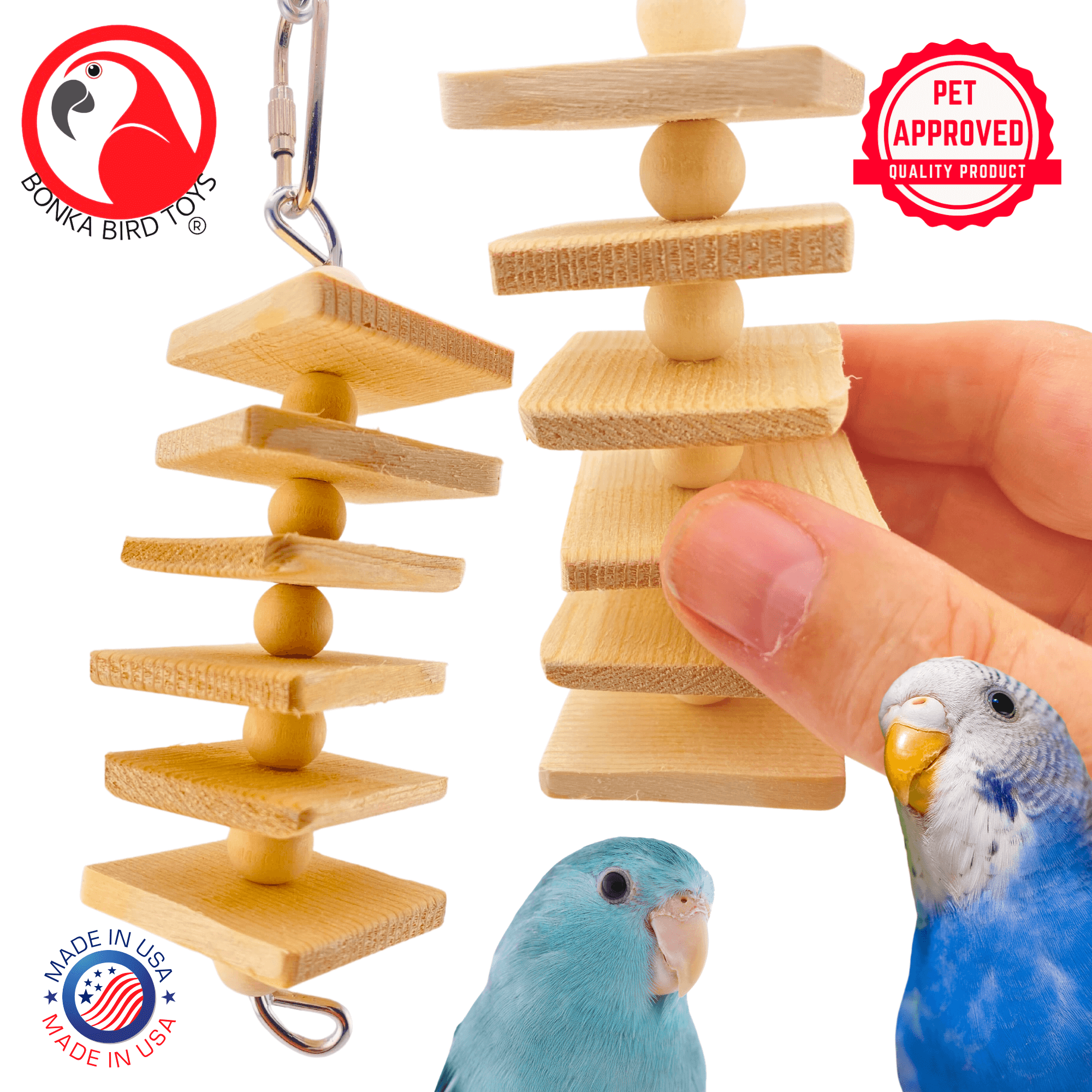 972 Natural Mini Stepper - Bonka Bird Toys