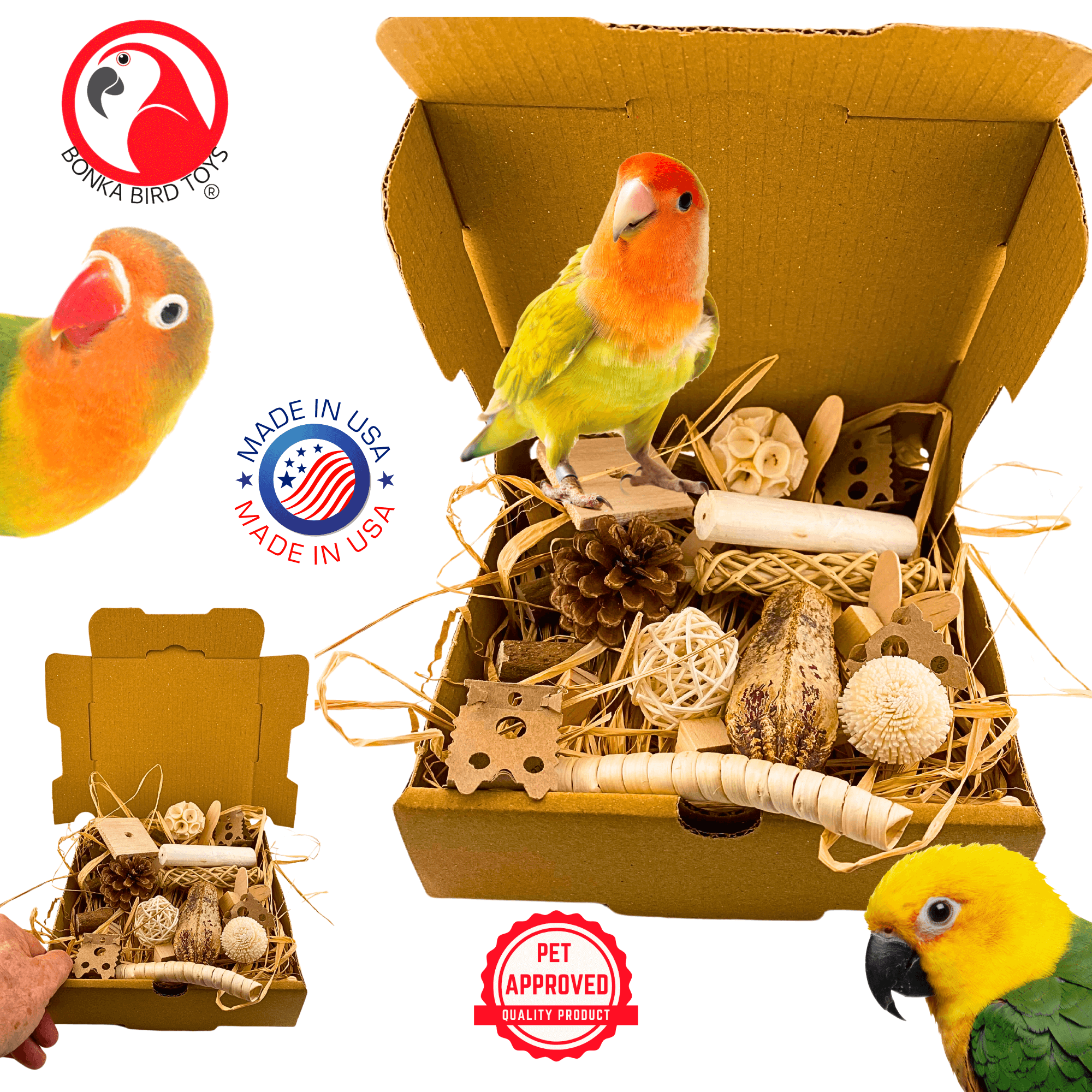 2028 Natural Foraging Bonka Box - Bonka Bird Toys