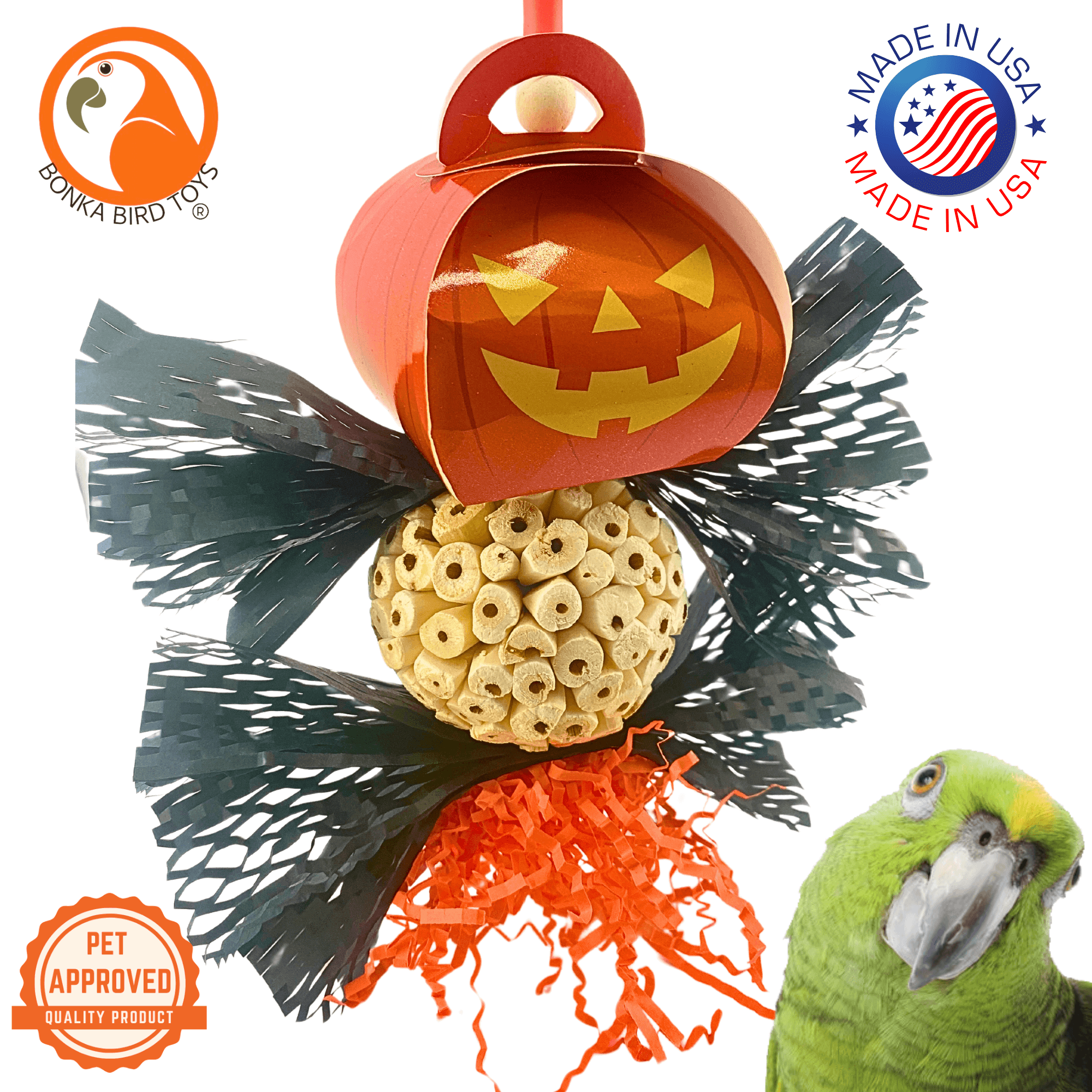 2717 Spooky Halloween Pumpkin - Bonka Bird Toys